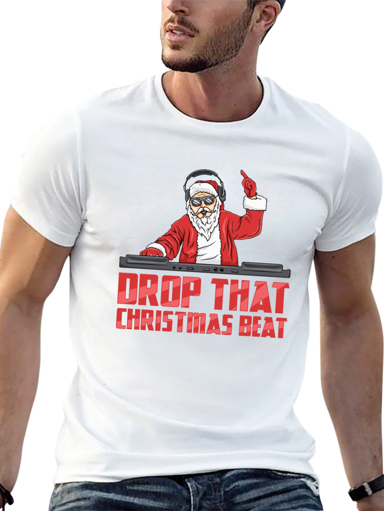 DJ Santa Christmas Beat T-Shirt