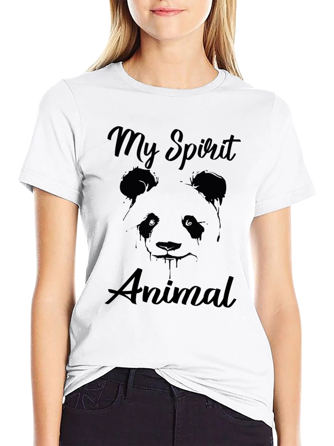 My Spirit Animal Panda Black T-Shirt