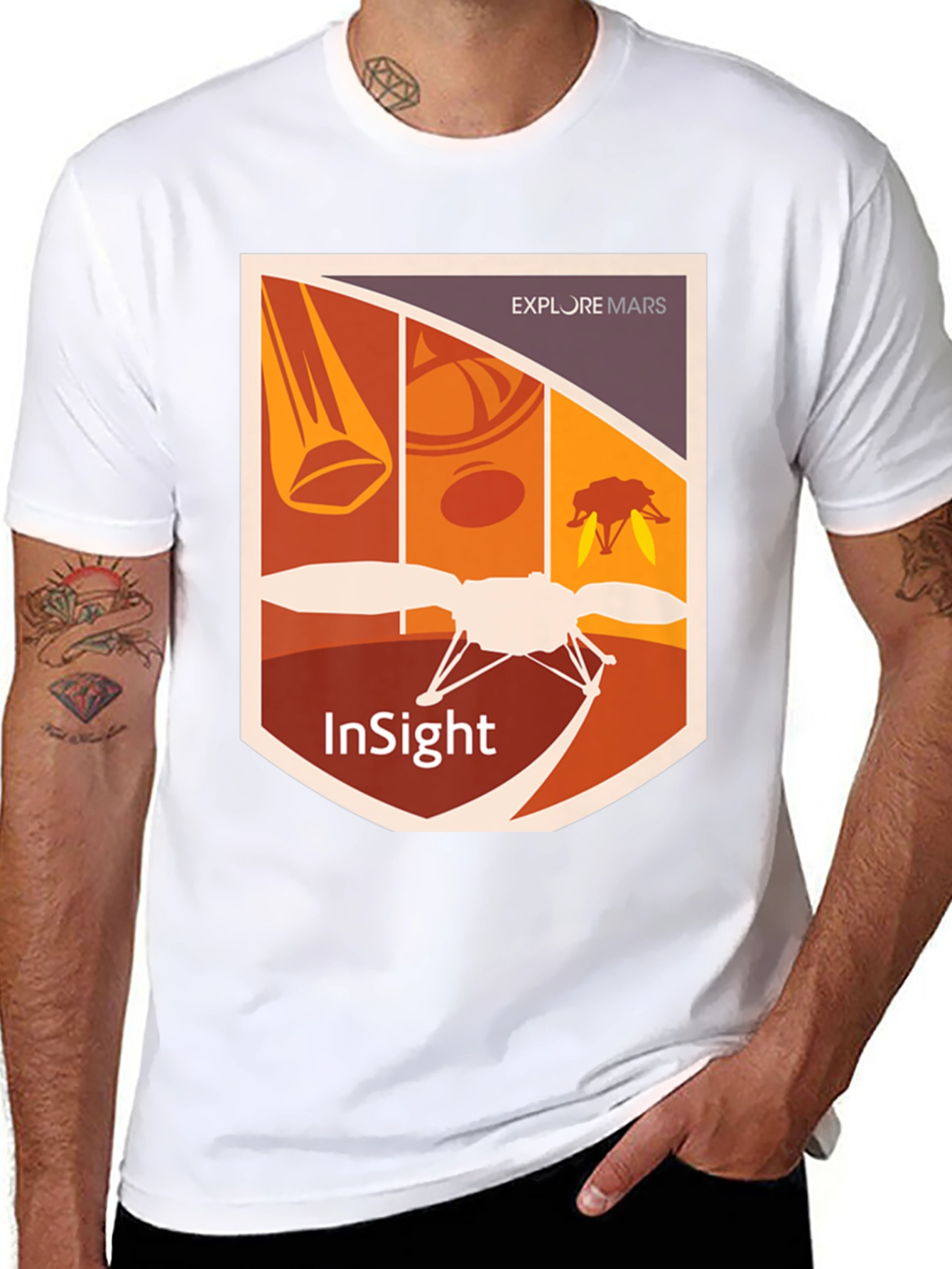 Explore Mars InSight Lander T-Shirt