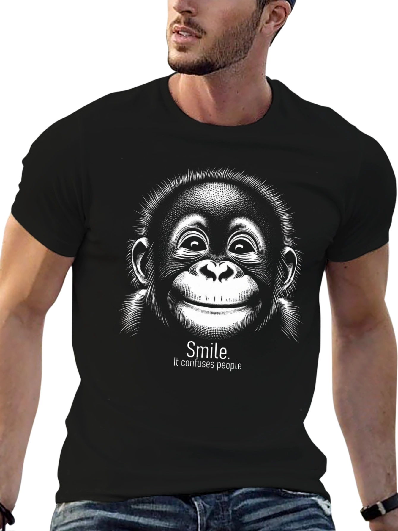 Smile Confuses People Graphic Tee