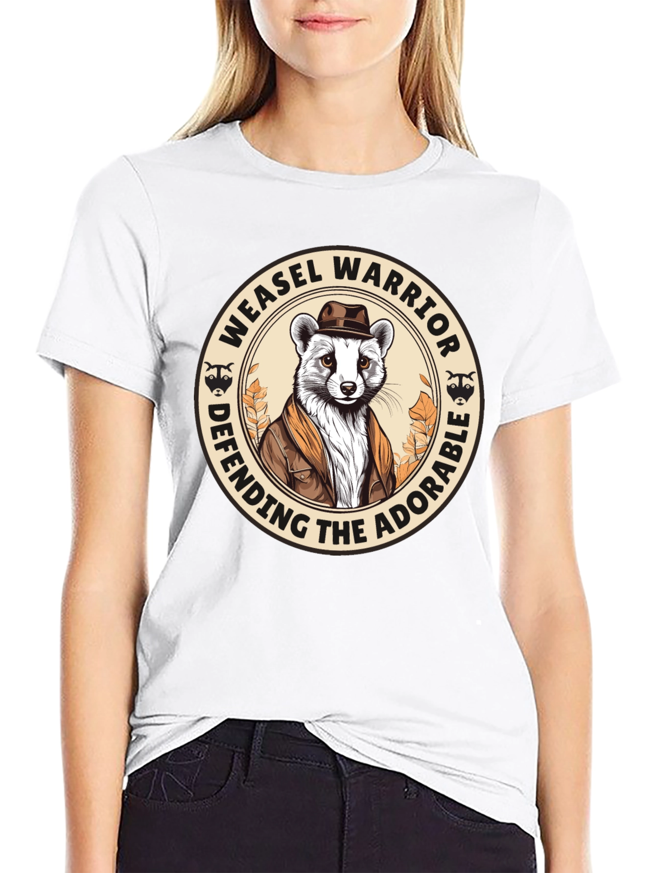Weasel Warrior Defending The Adorable T-Shirt
