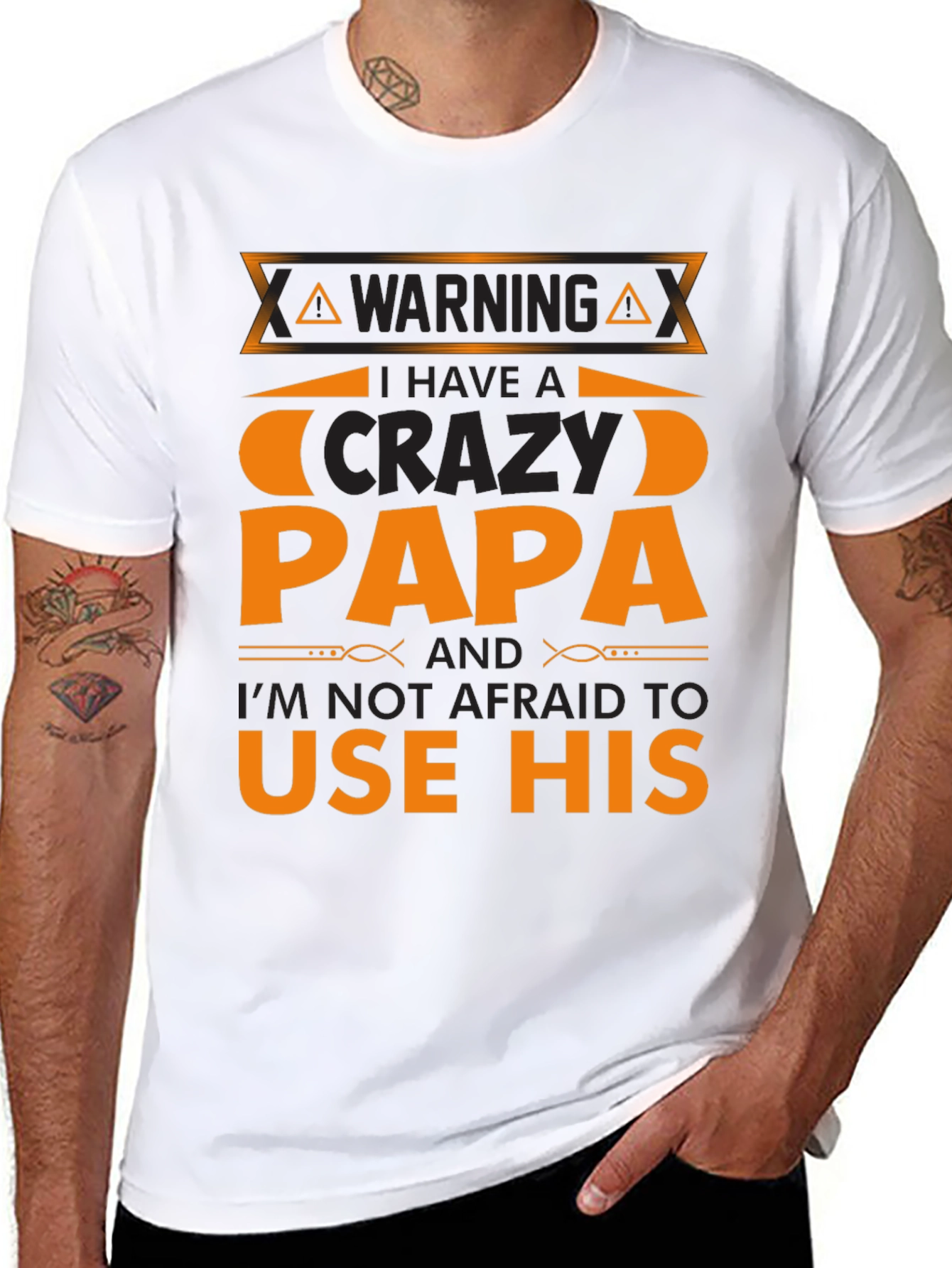 Warning Crazy Papa T-Shirt