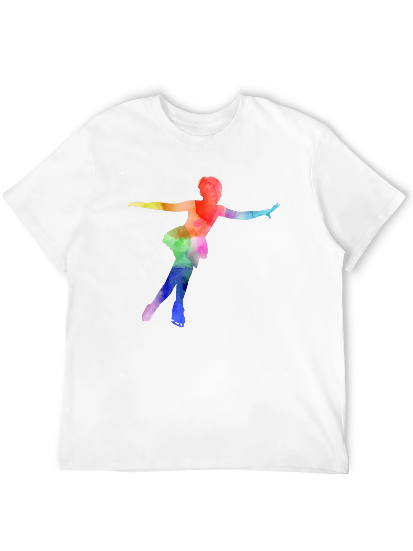 Watercolor Figure Skater Tee