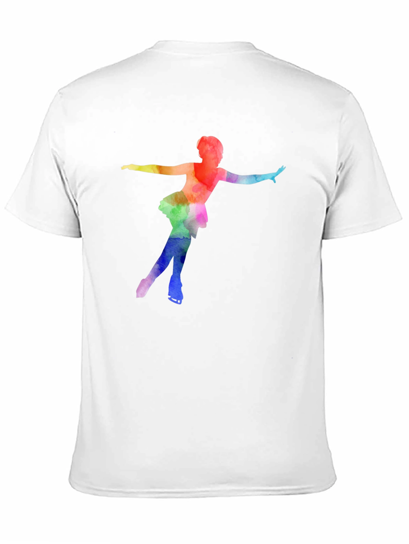 Watercolor Figure Skater Tee