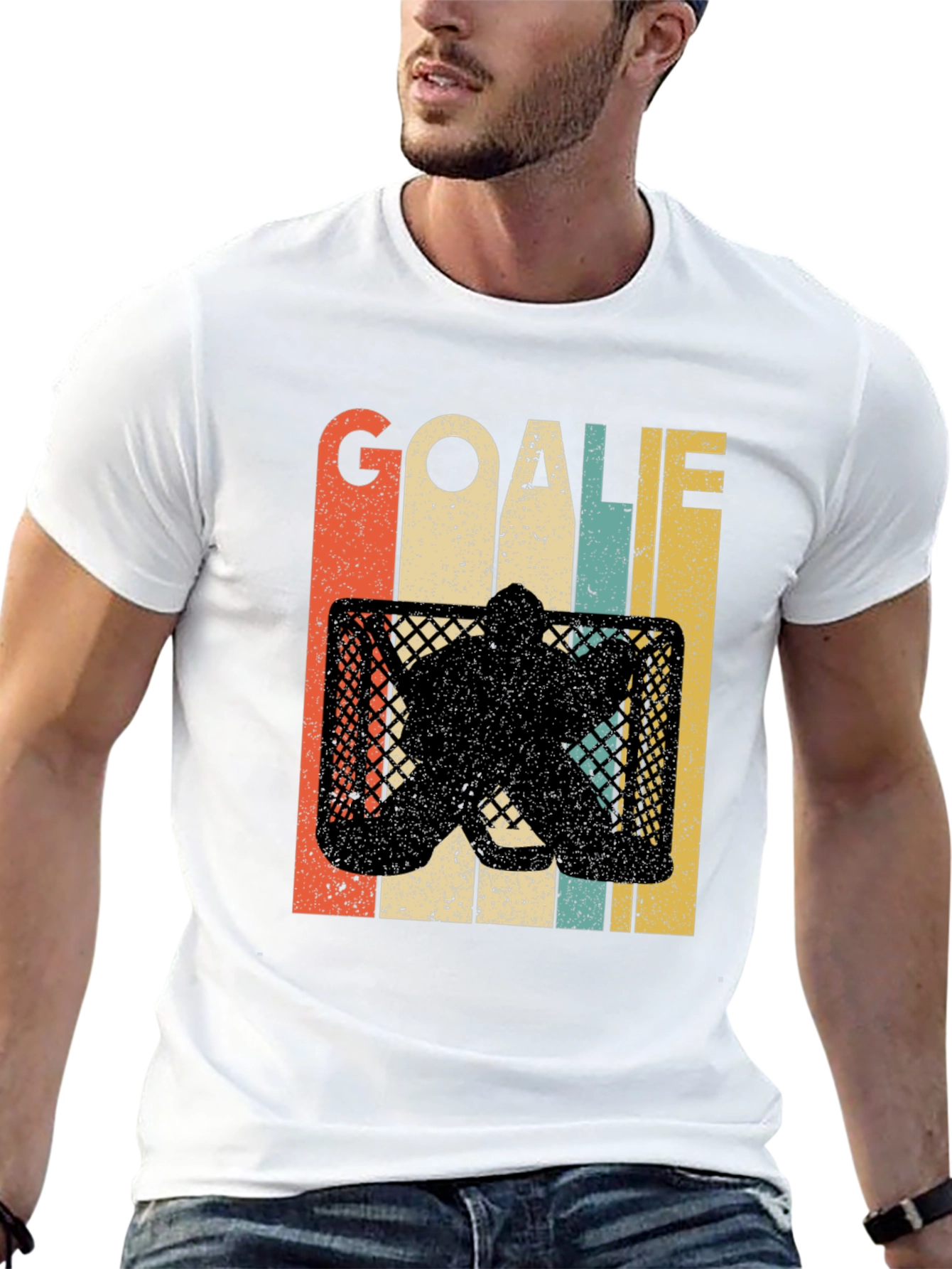 Retro Goalie T-Shirt - Hockey Fan Apparel