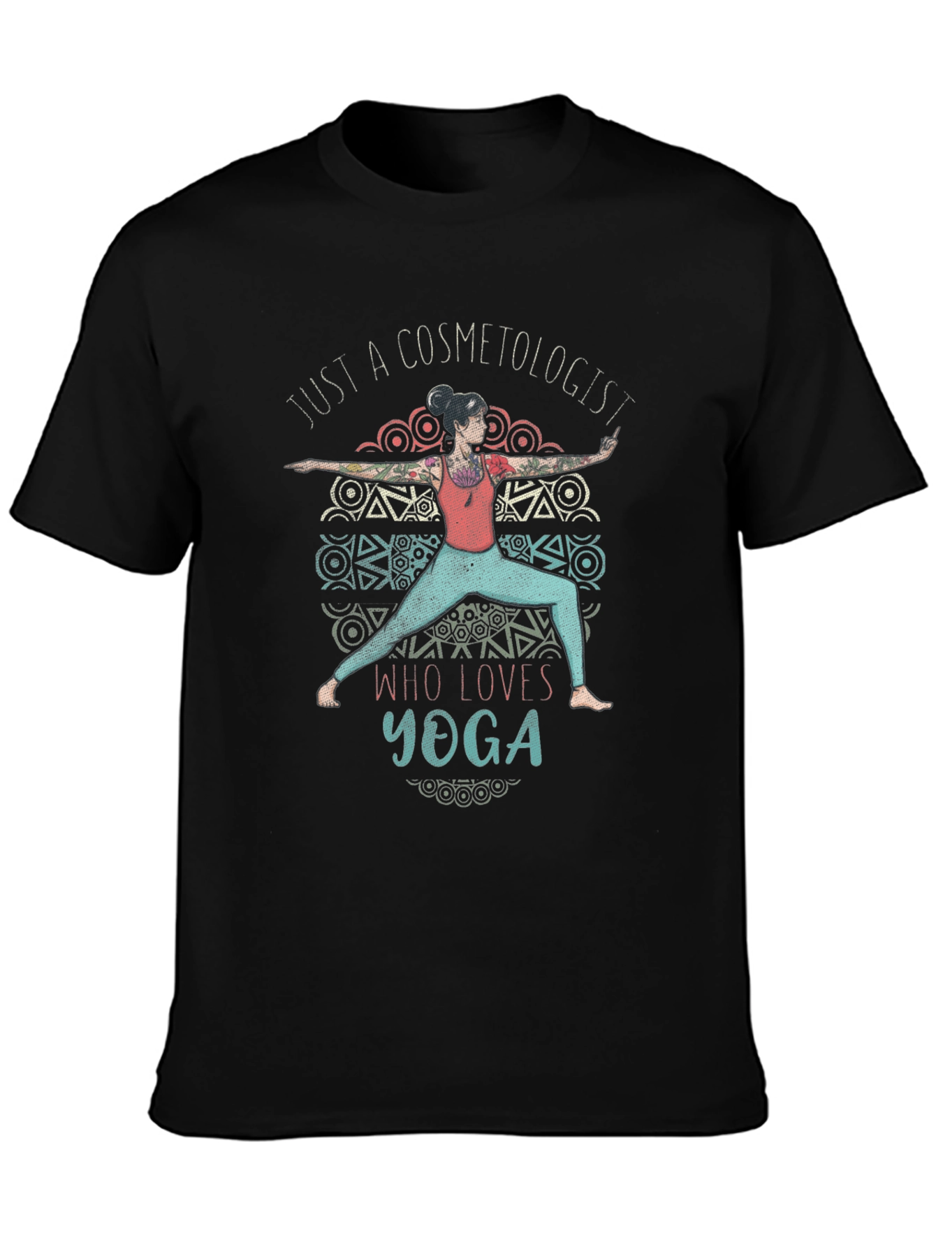 Cosmetologist Yoga Lover Graphic T-Shirt