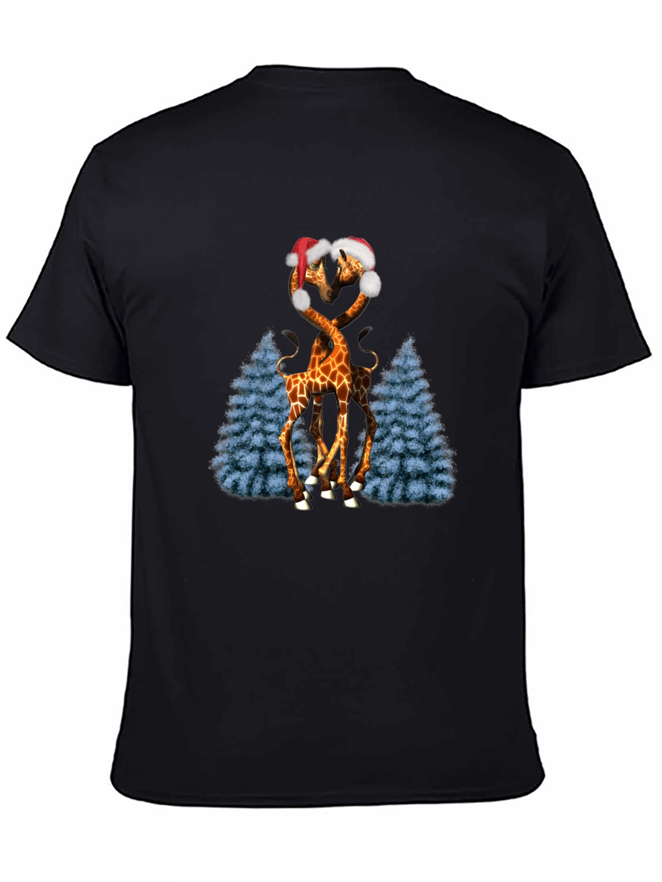 Festive Giraffe Love T-Shirt