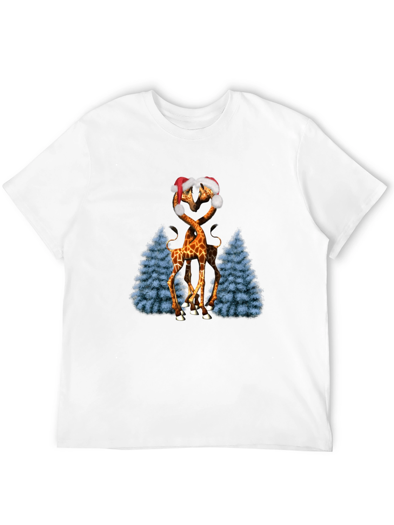 Festive Giraffe Love T-Shirt