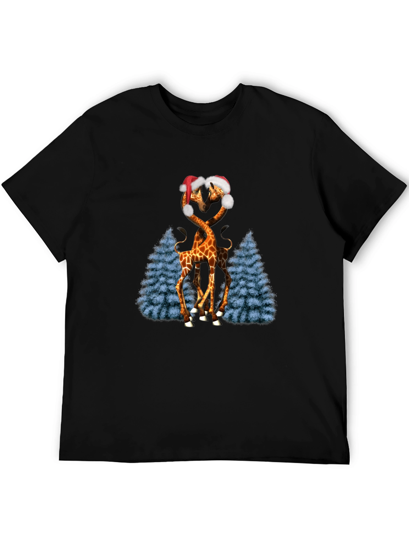 Festive Giraffe Love T-Shirt