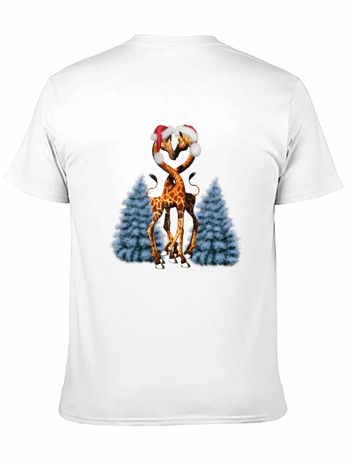 Festive Giraffe Love T-Shirt