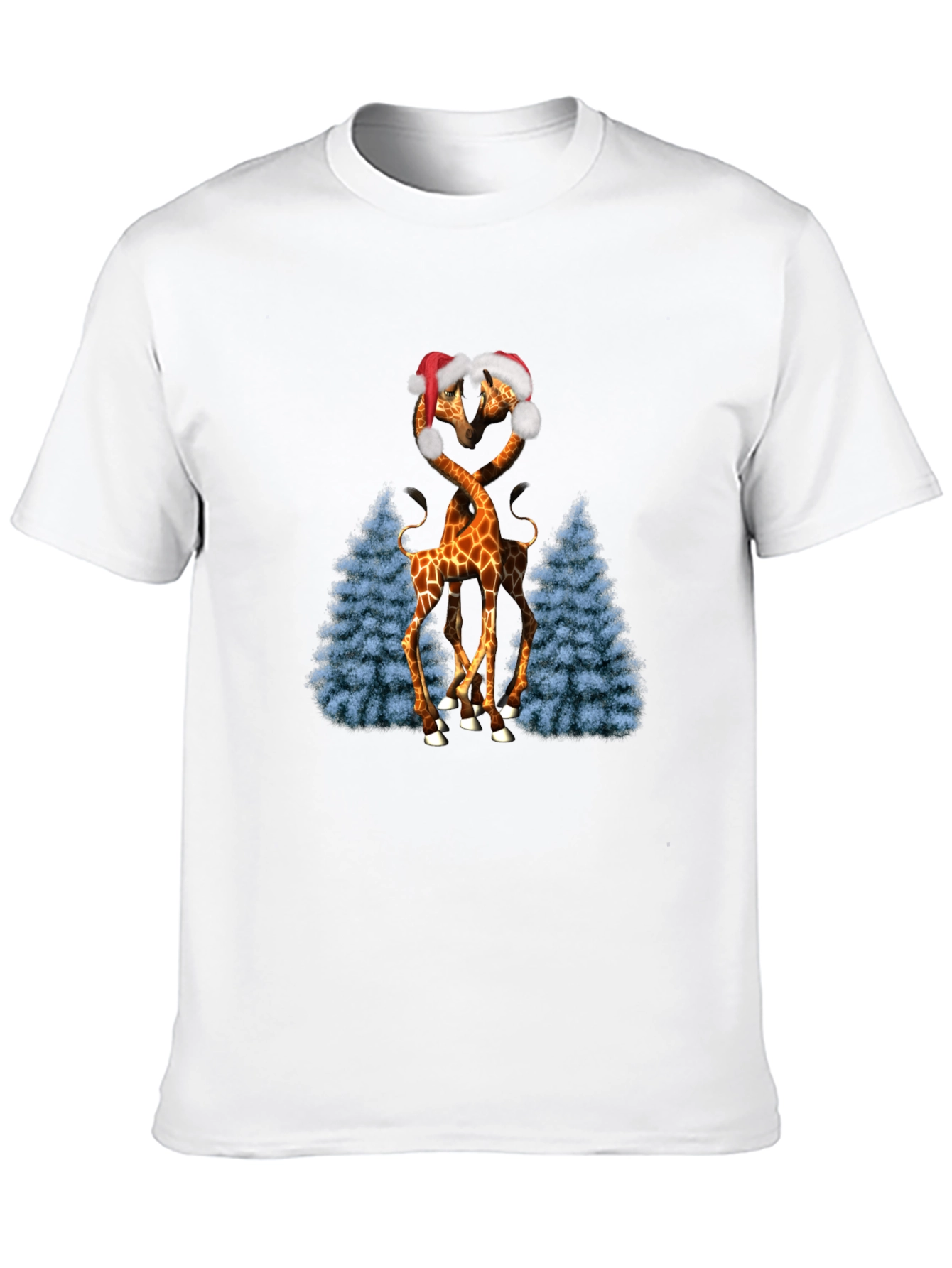 Festive Giraffe Love T-Shirt