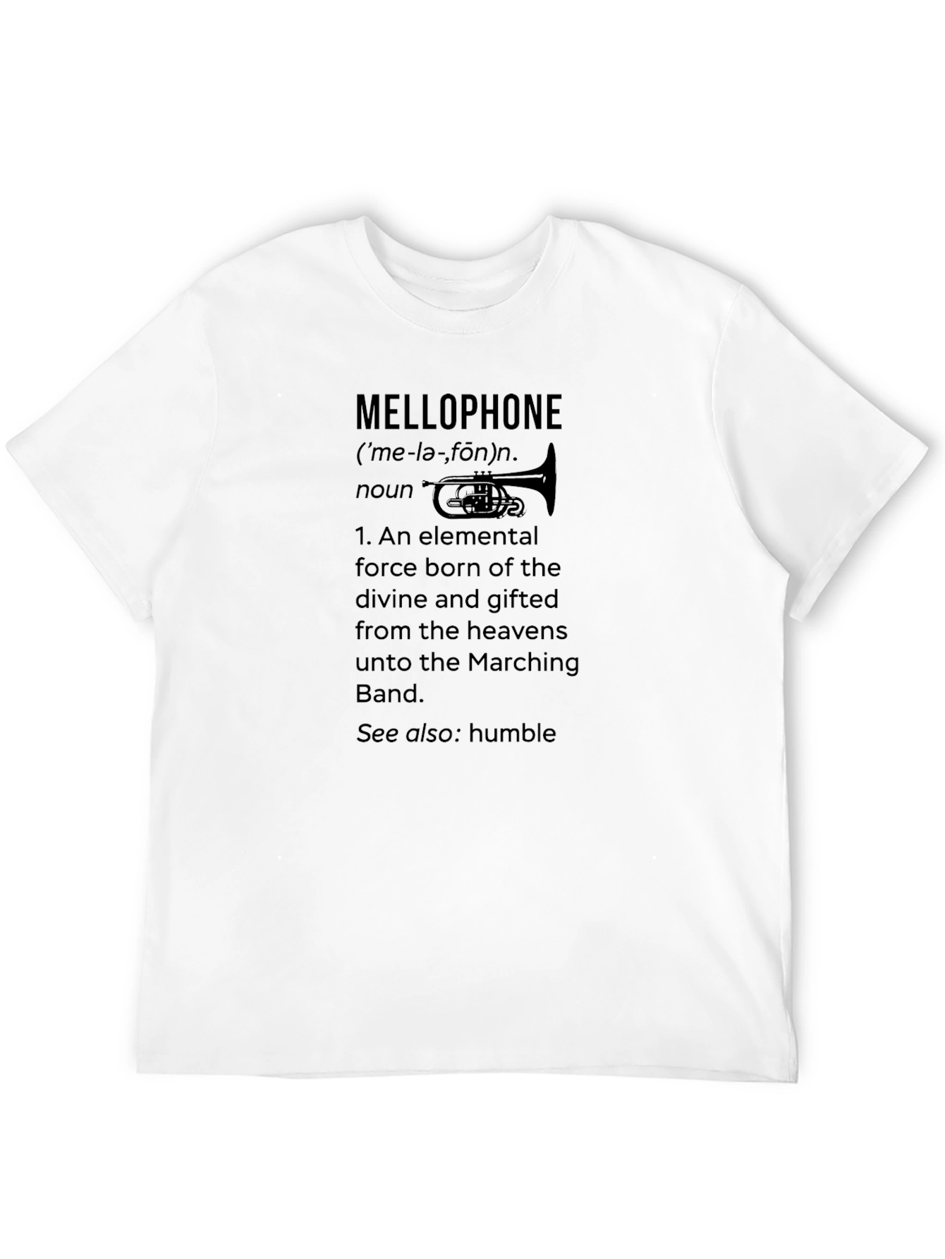 Mellophone Definition Graphic Tee - Marching Band T-Shirt