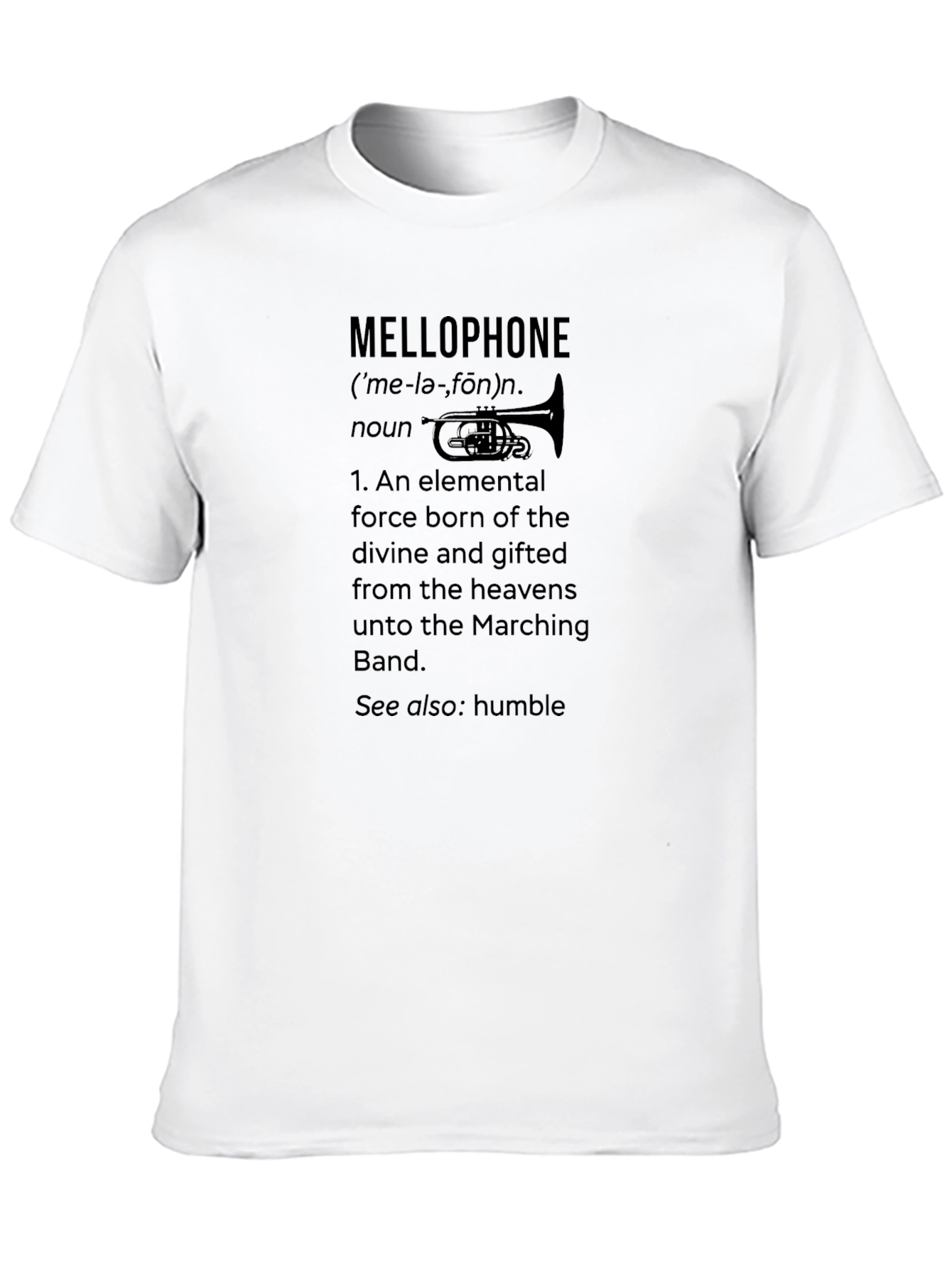 Mellophone Definition Graphic Tee - Marching Band T-Shirt