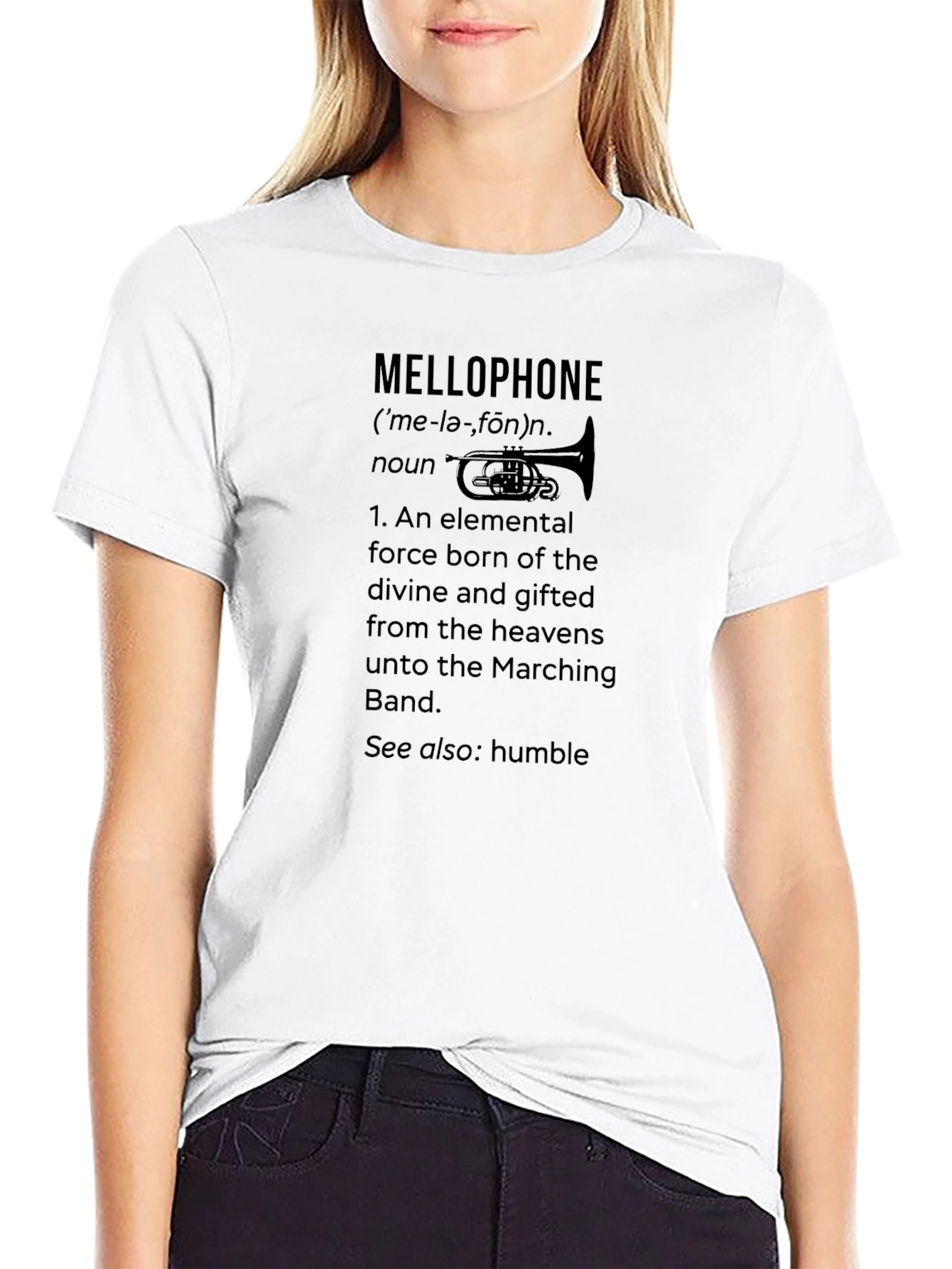 Mellophone Definition Graphic Tee - Marching Band T-Shirt