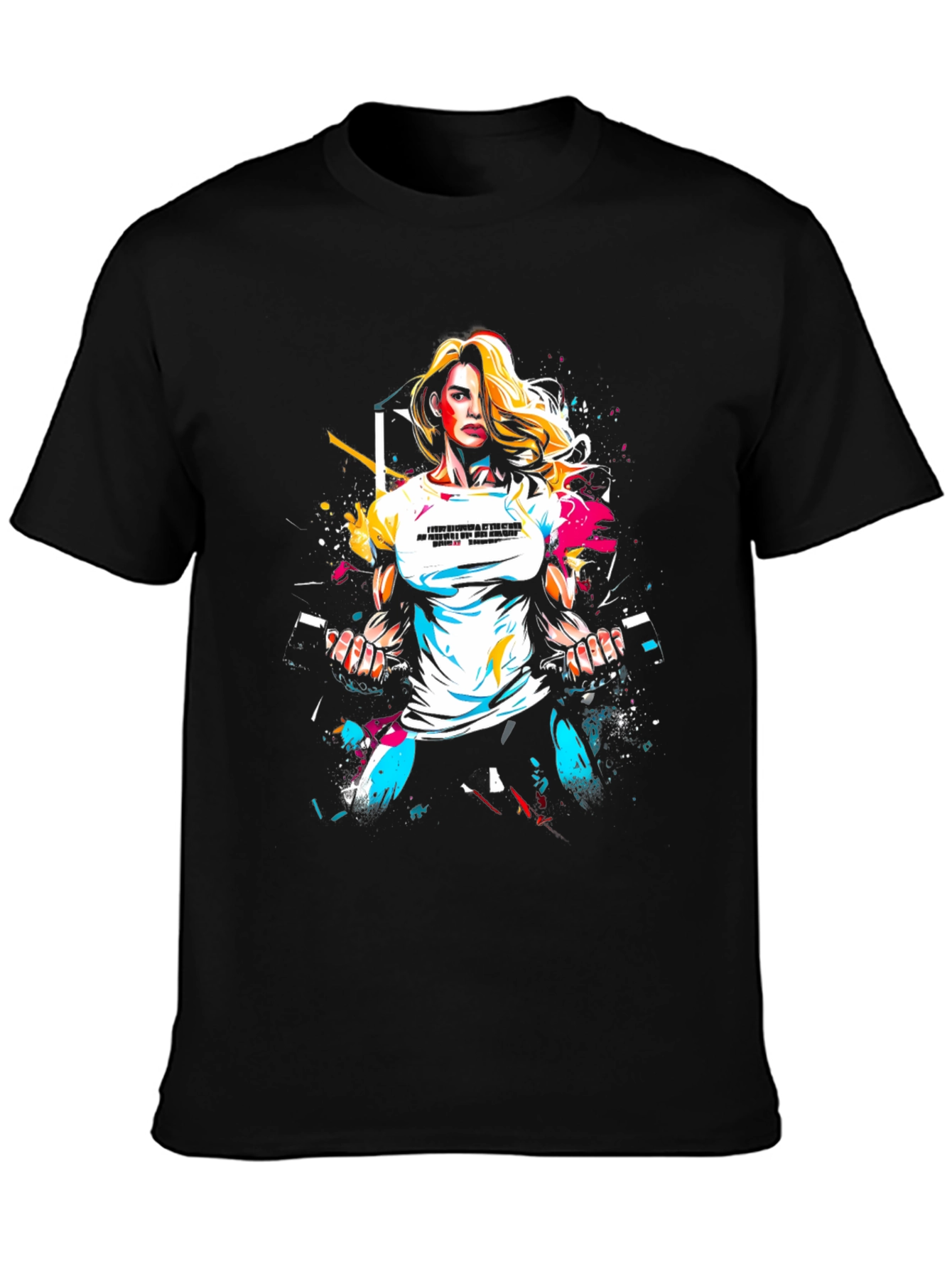 Graphic Print Fitness T-Shirt for Men