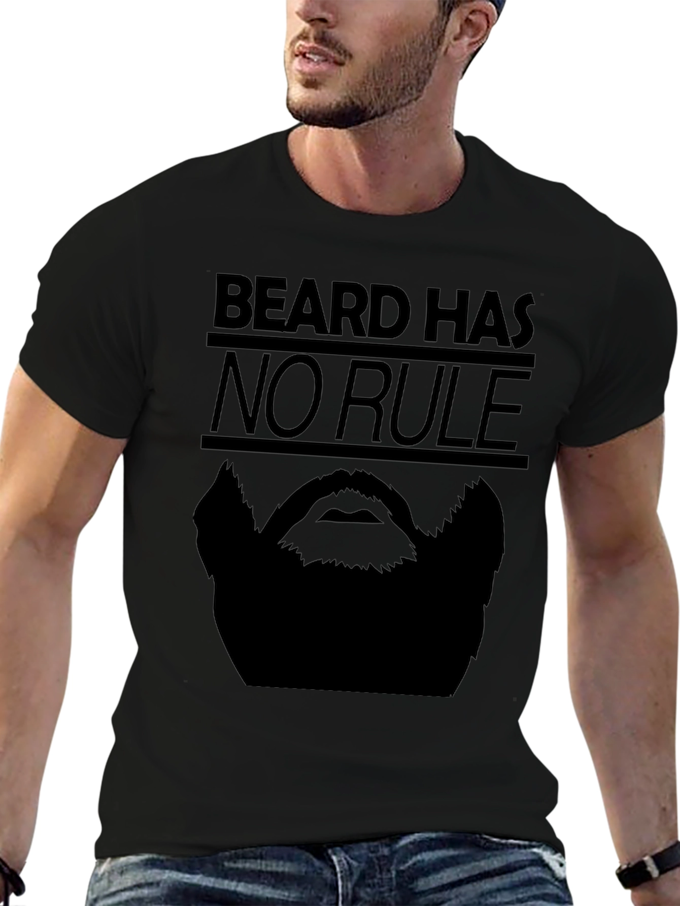 Beard Has No Rule Graphic Tee
