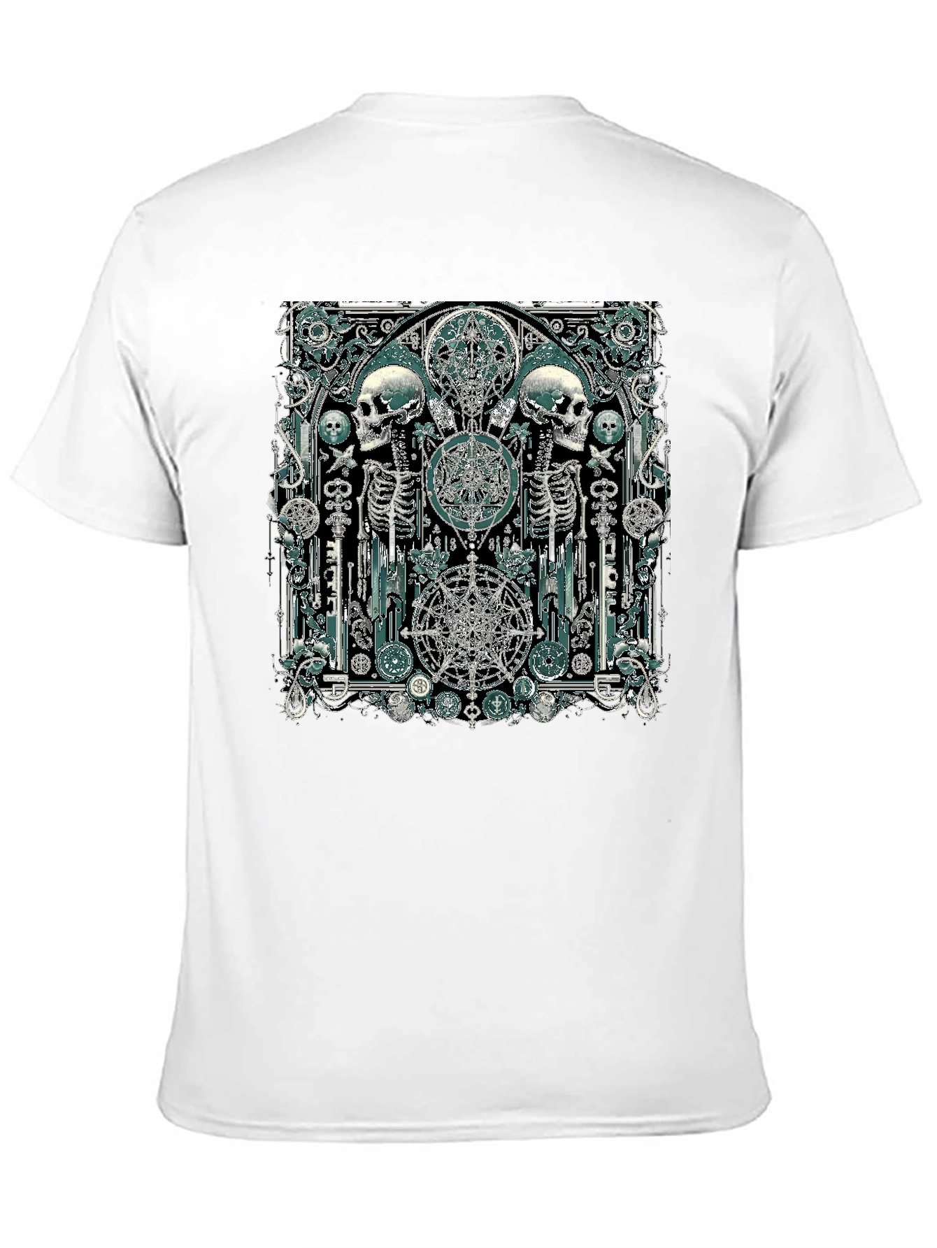 Skull & Skeleton Gothic Graphic T-Shirt