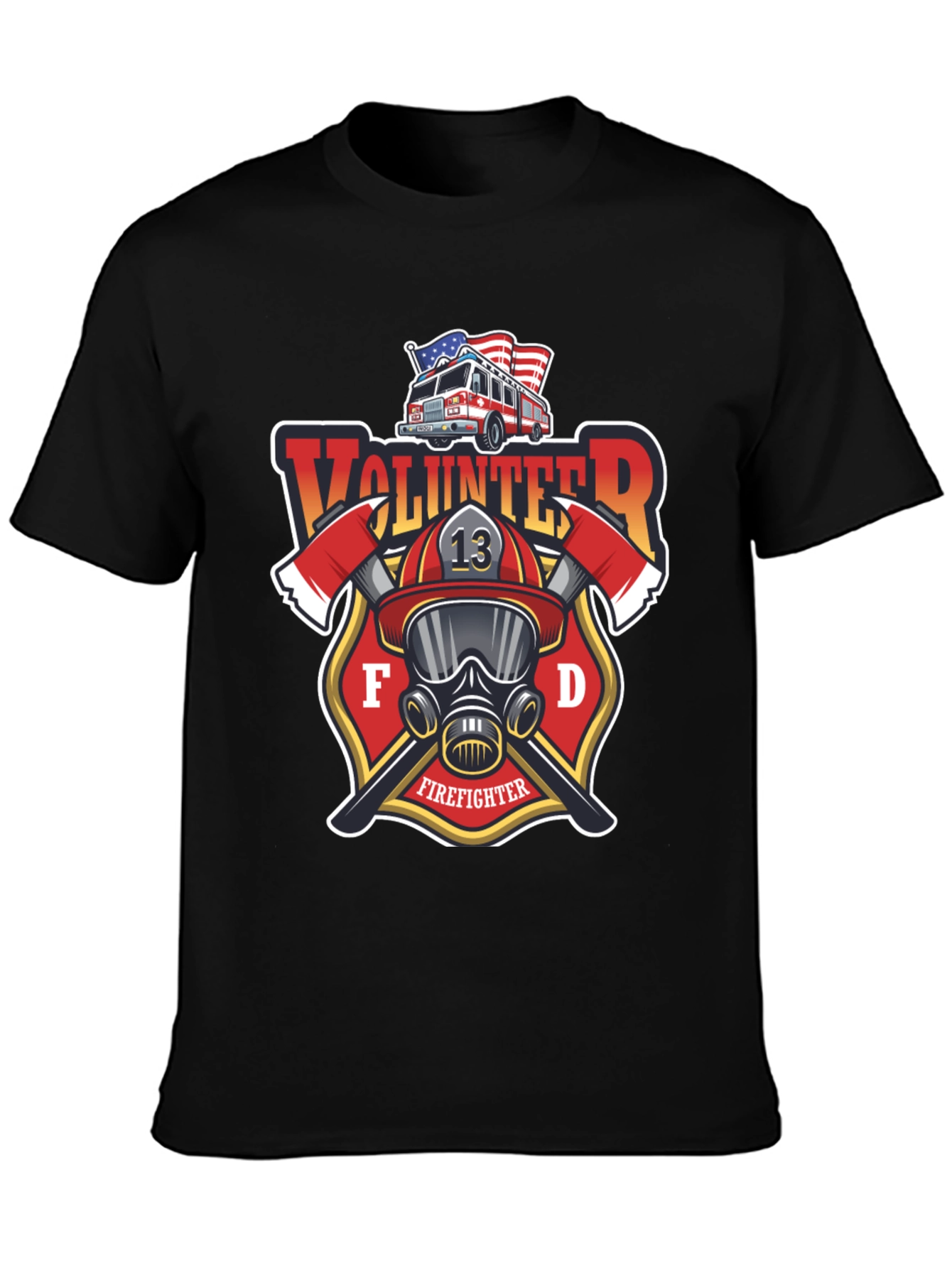 Volunteer Firefighter T-Shirt - FD Design