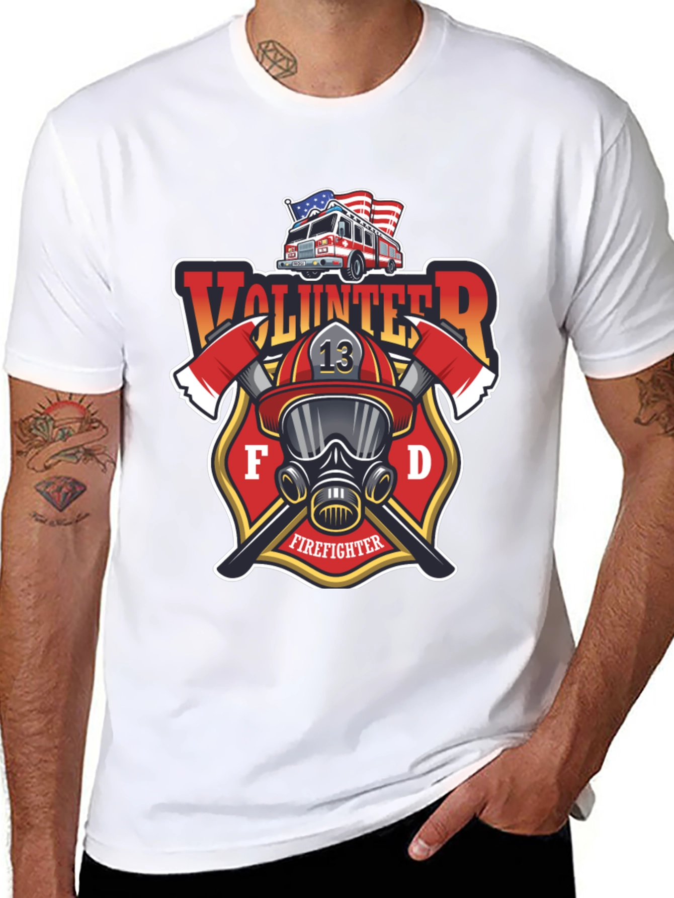 Volunteer Firefighter T-Shirt - FD Design