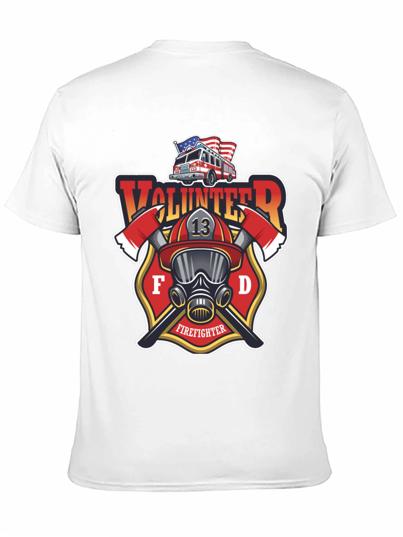 Volunteer Firefighter T-Shirt - FD Design
