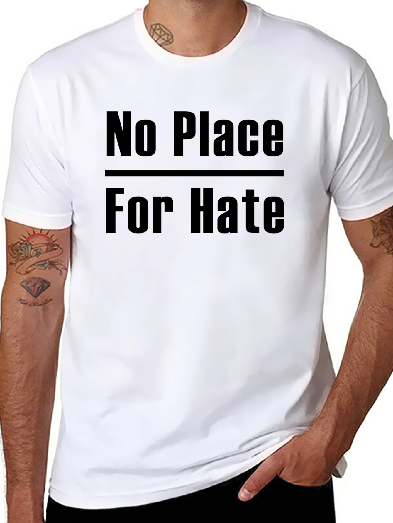 No Place For Hate Black T-Shirt