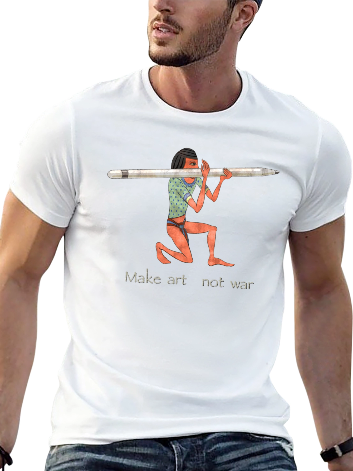 Make Art Not War Graphic Tee