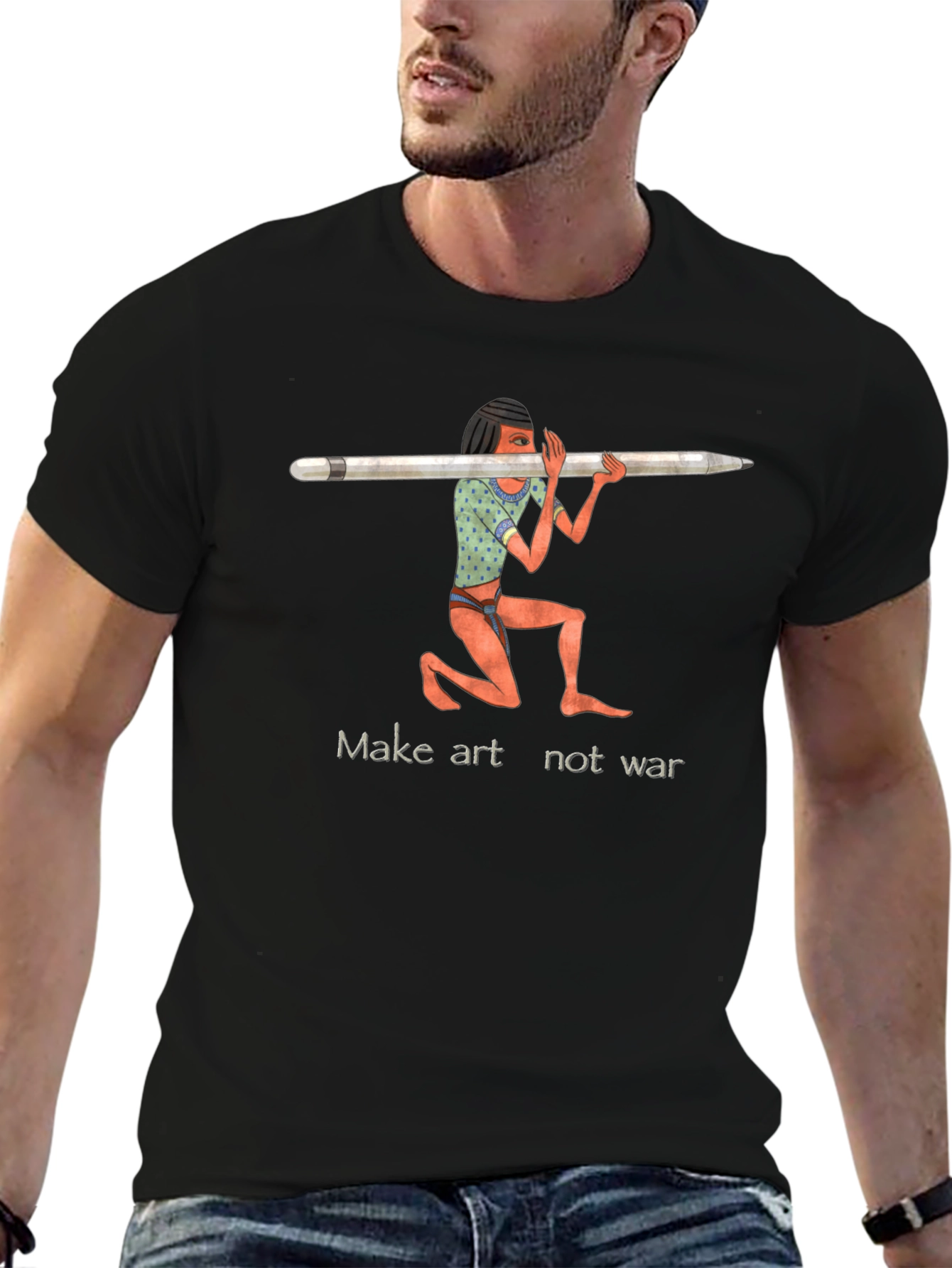 Make Art Not War Graphic Tee