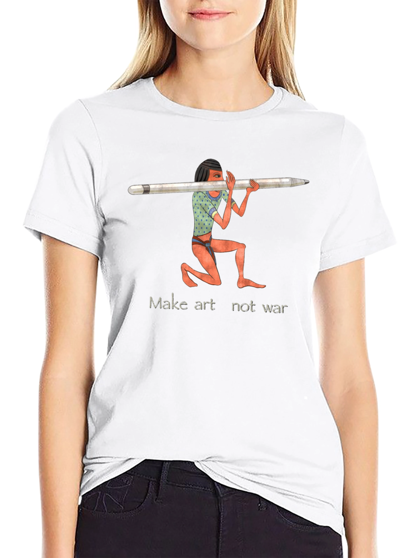 Make Art Not War Graphic Tee