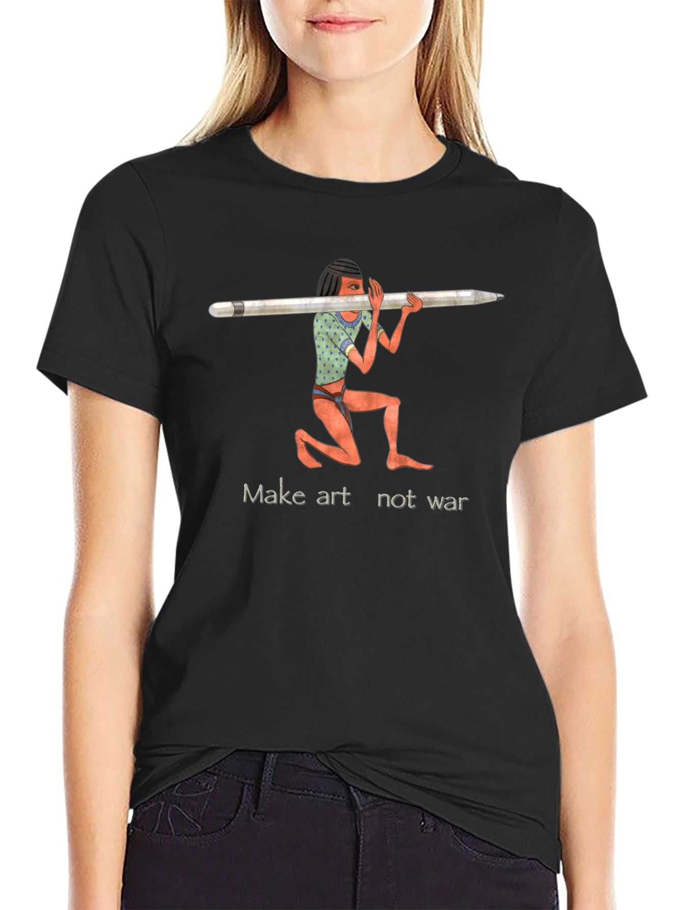 Make Art Not War Graphic Tee