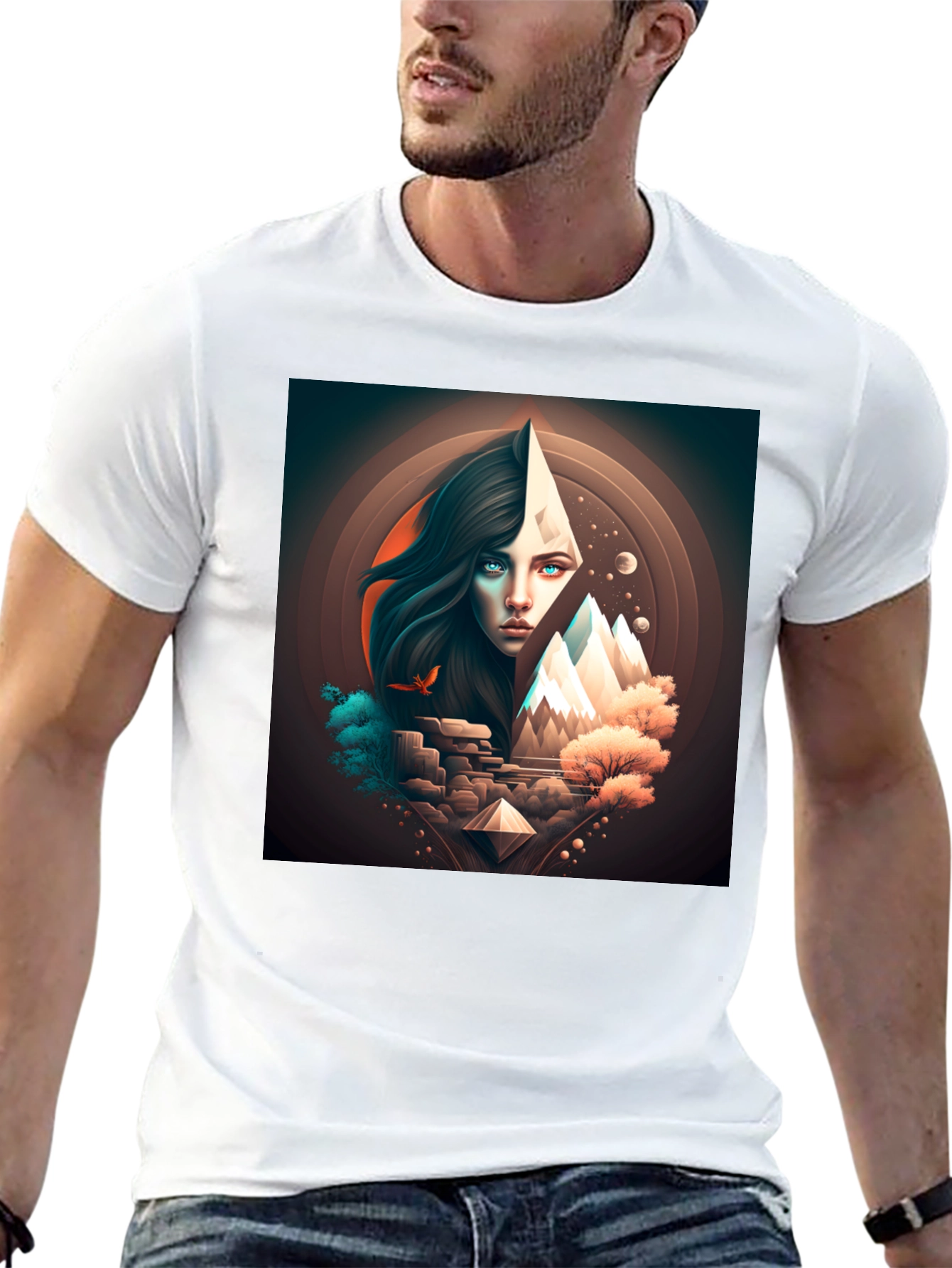 Mystic Mountain Graphic Tee - Unique Design