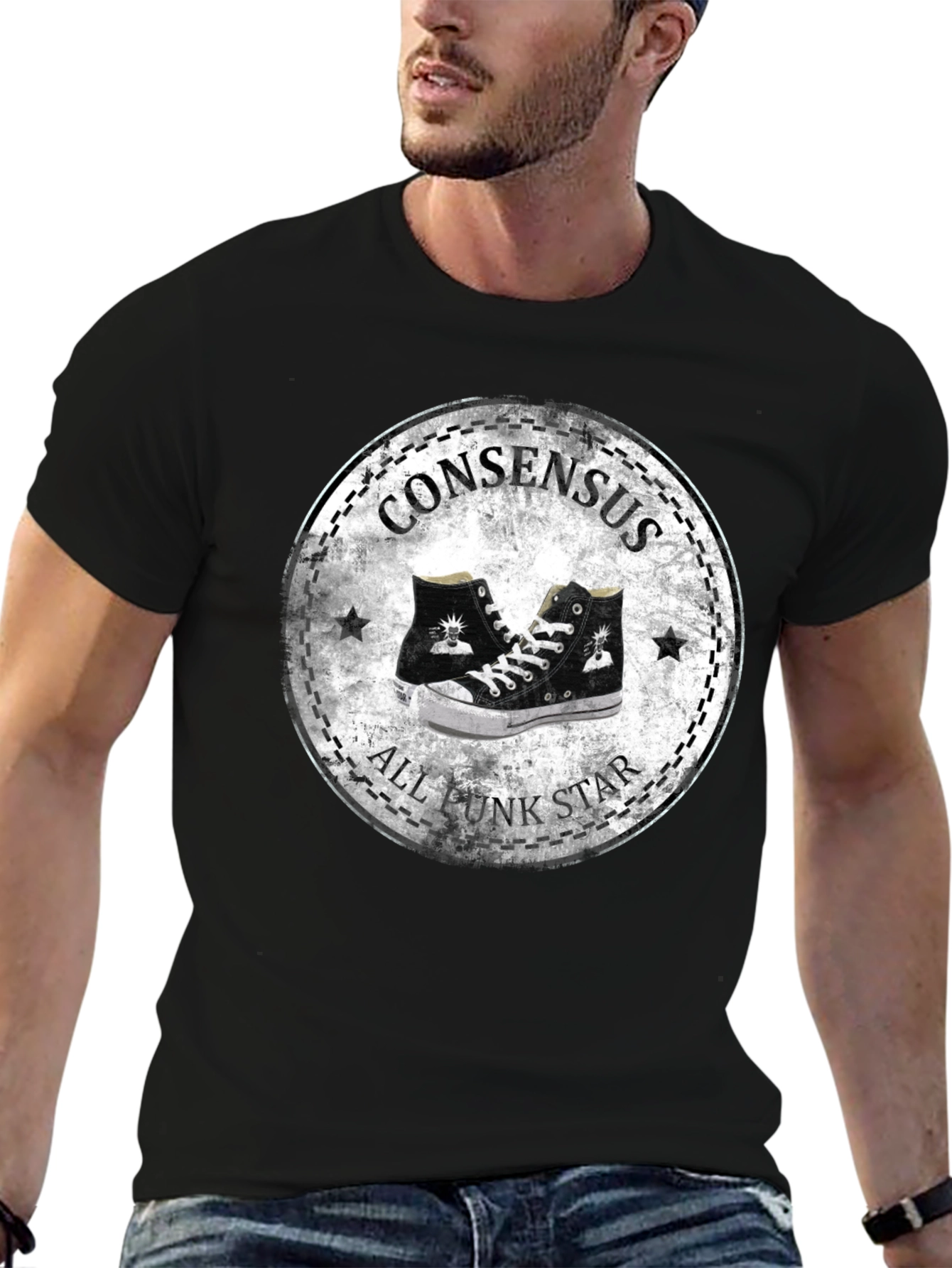 Consensus All Punk Star Graphic T-Shirt