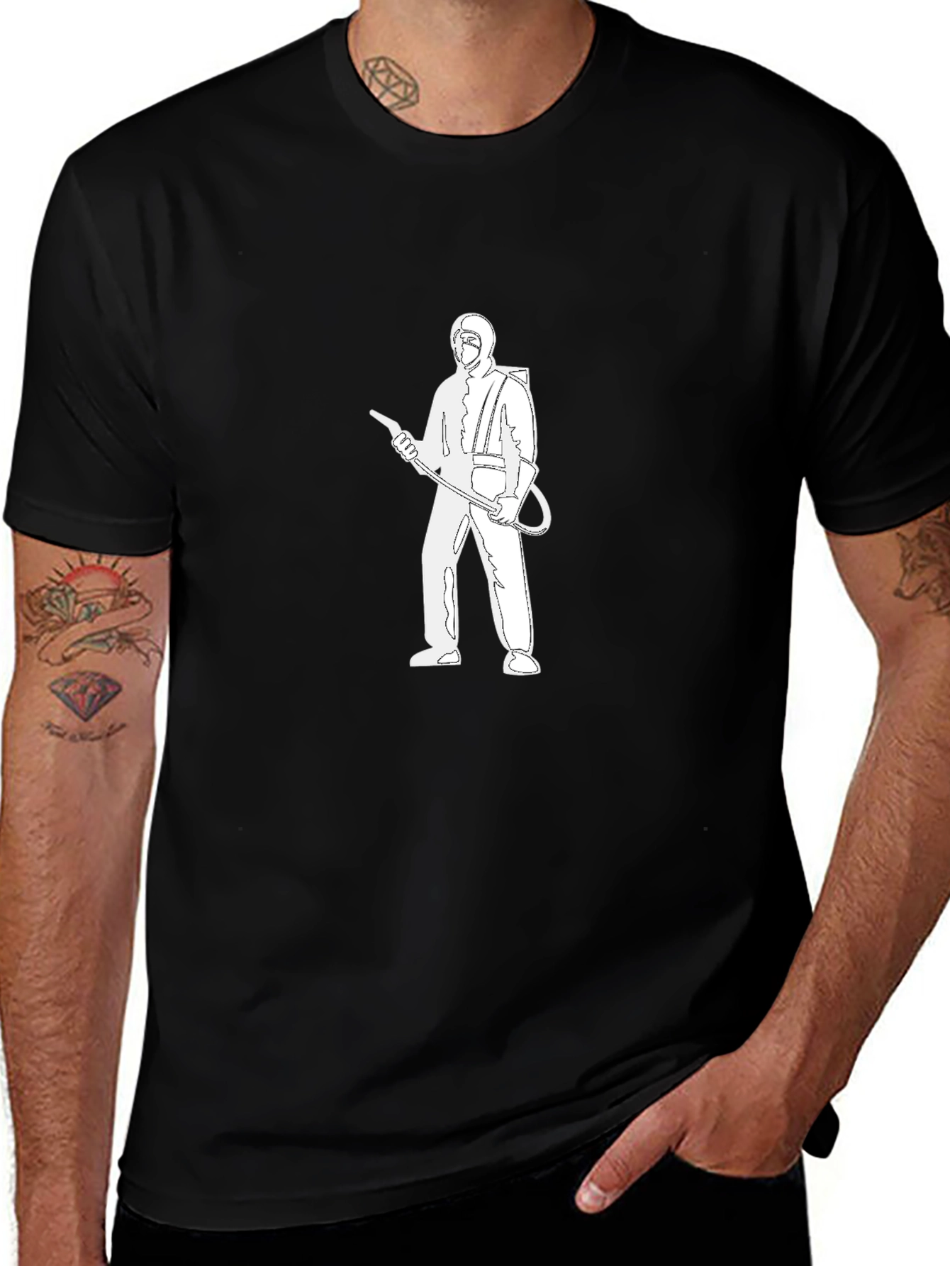 Hazmat Graphic Tee - Black Cotton Comfort
