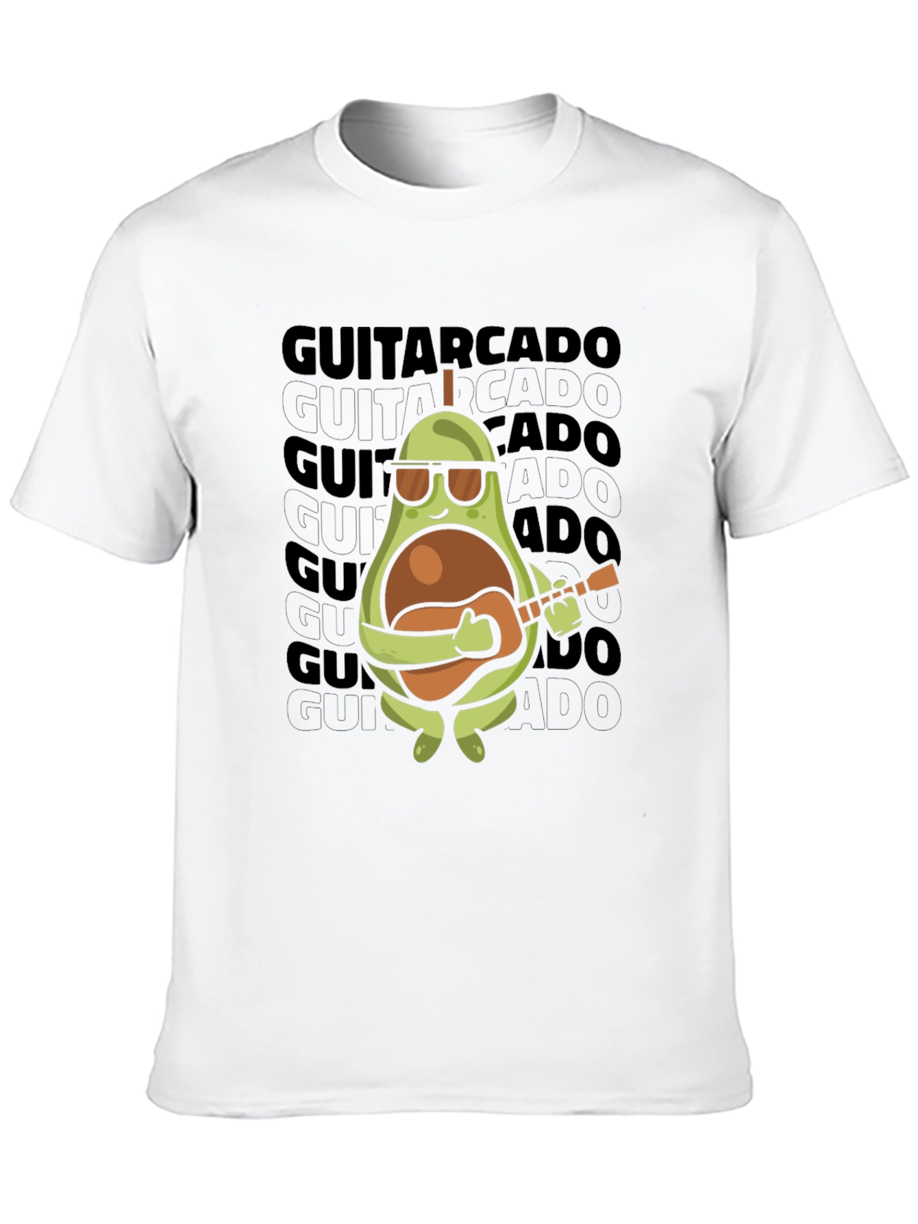 Guitarcado T-Shirt: Avocado Guitar Player Tee