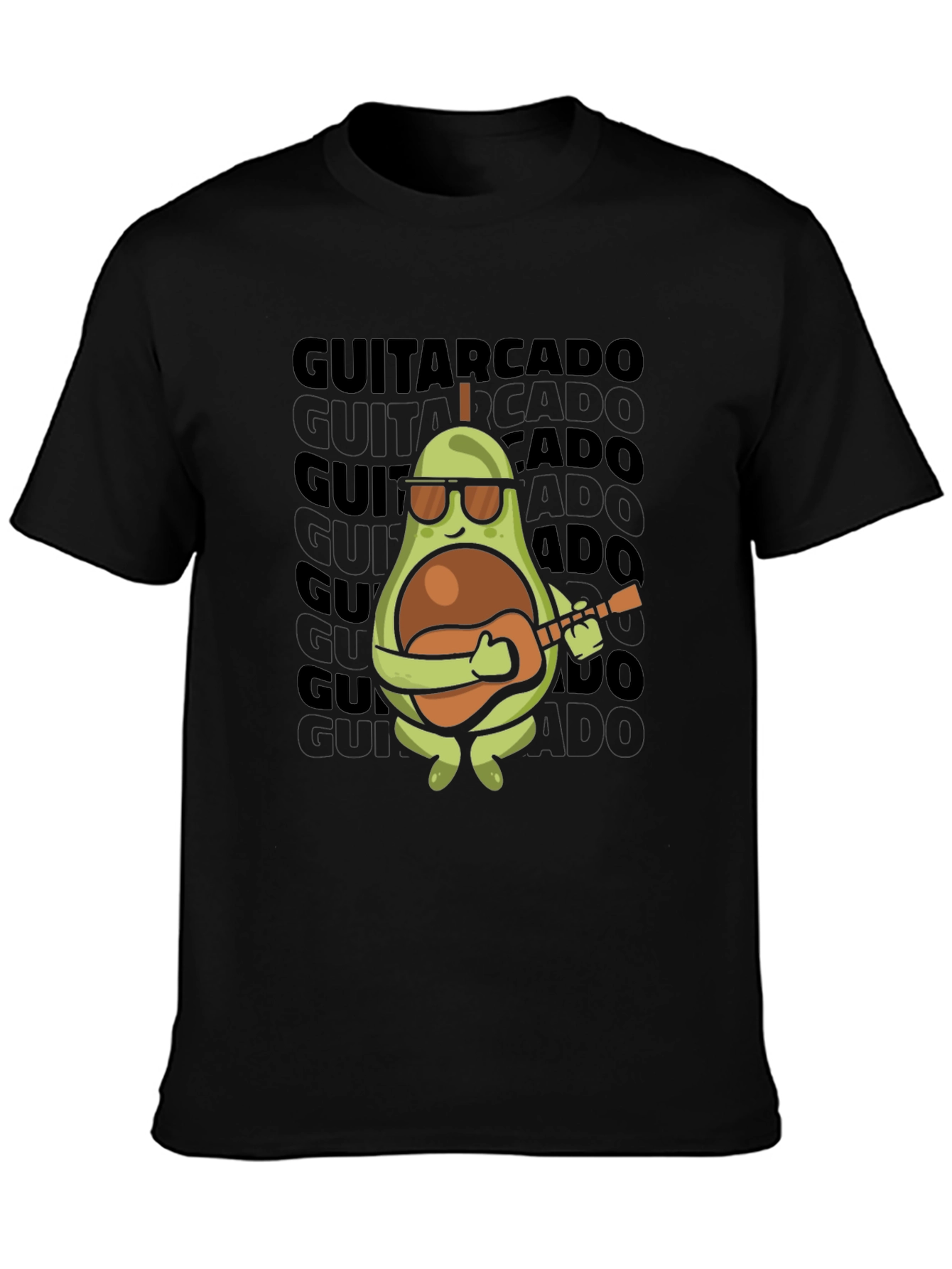 Guitarcado T-Shirt: Avocado Guitar Player Tee