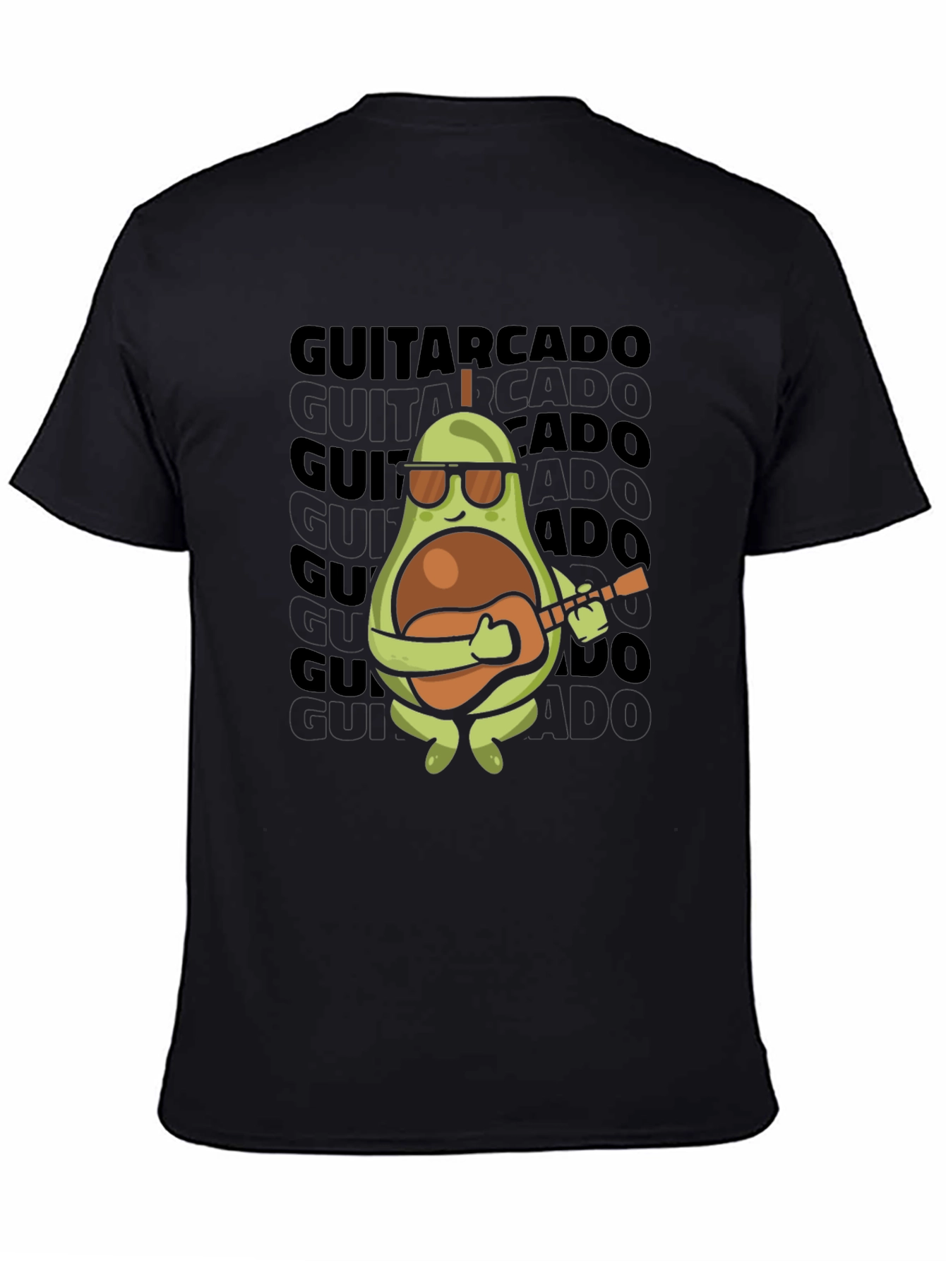 Guitarcado T-Shirt: Avocado Guitar Player Tee
