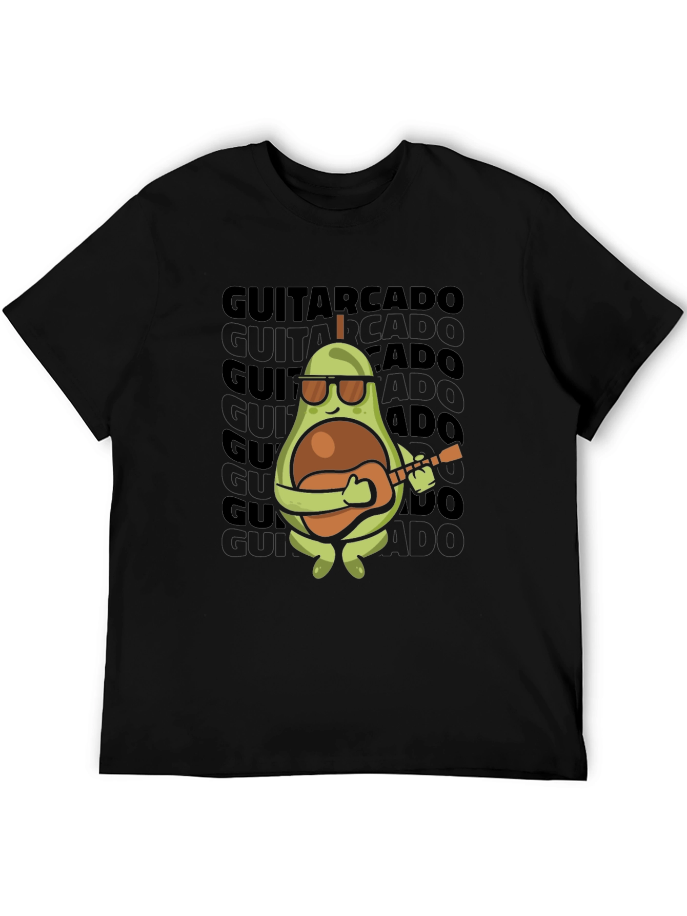 Guitarcado T-Shirt: Avocado Guitar Player Tee