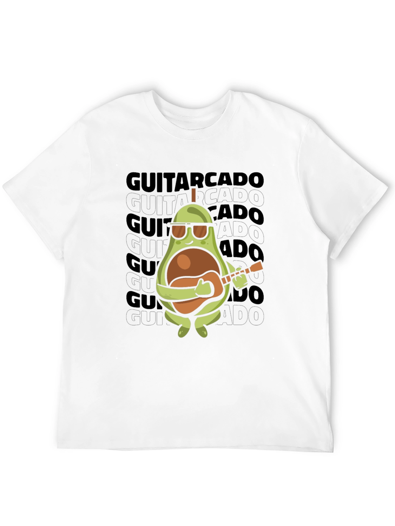 Guitarcado T-Shirt: Avocado Guitar Player Tee
