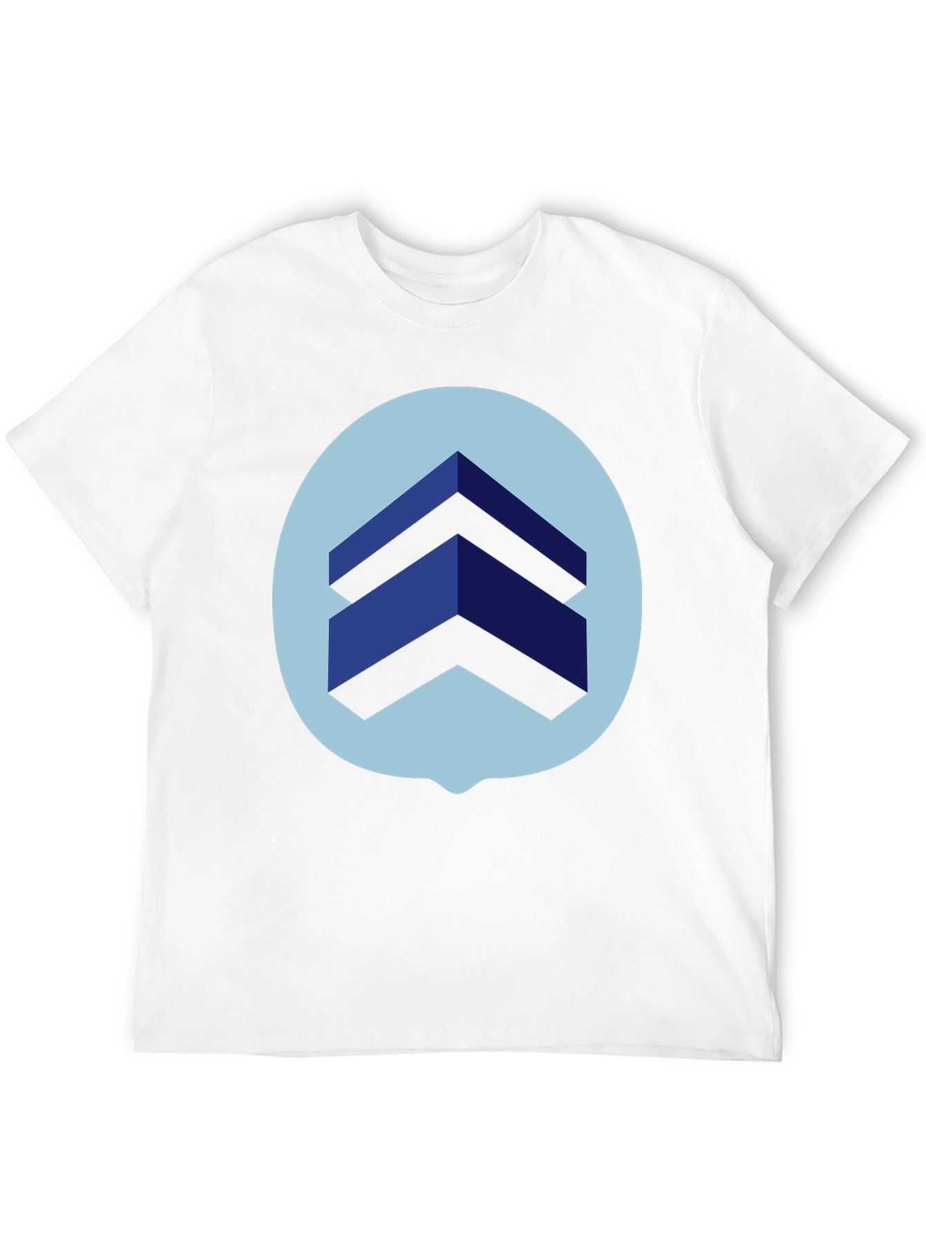 Geometric Graphic Print Tee - Modern Design