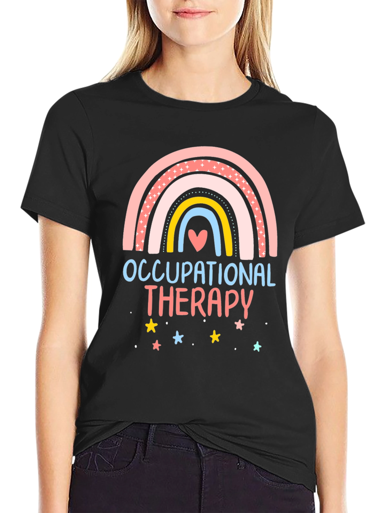 Occupational Therapy Rainbow Graphic Tee