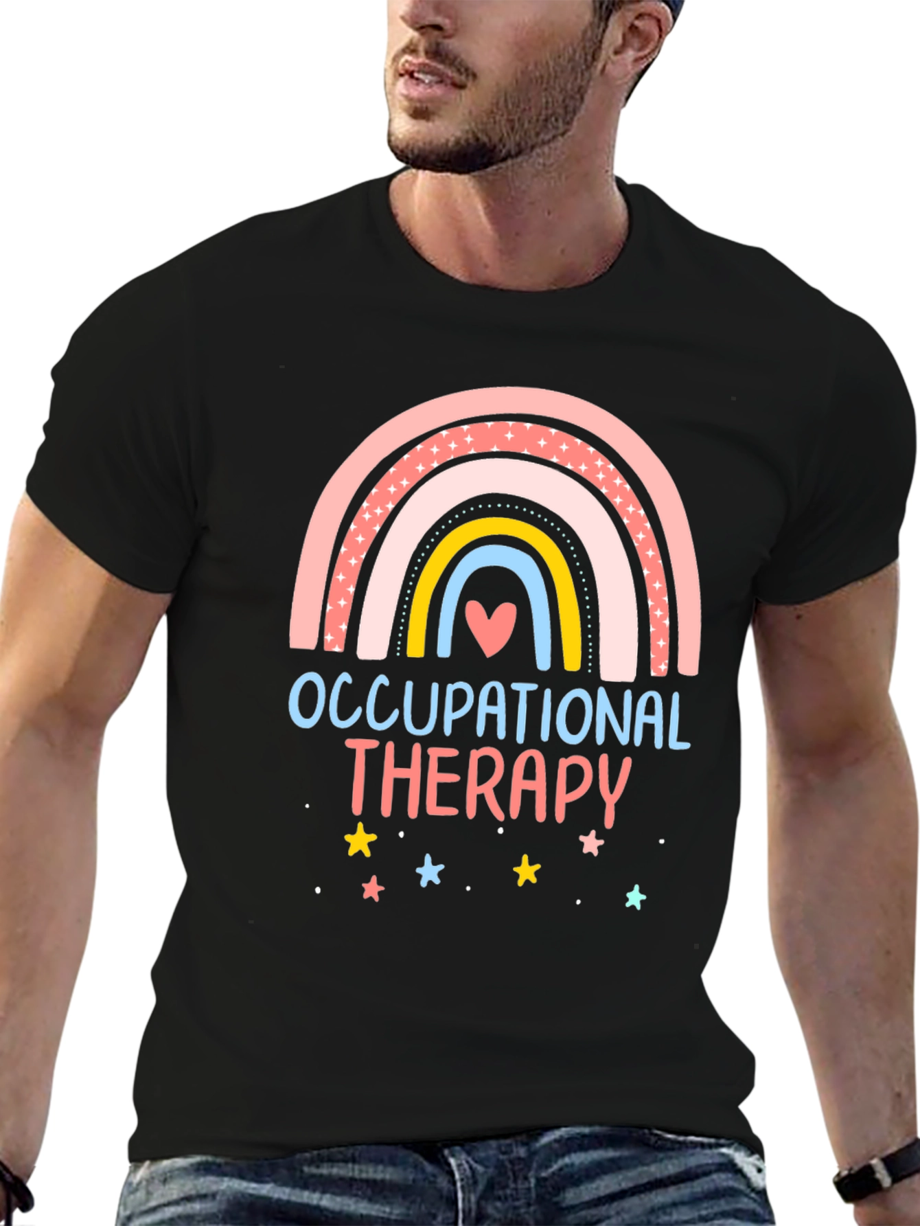 Occupational Therapy Rainbow Graphic Tee