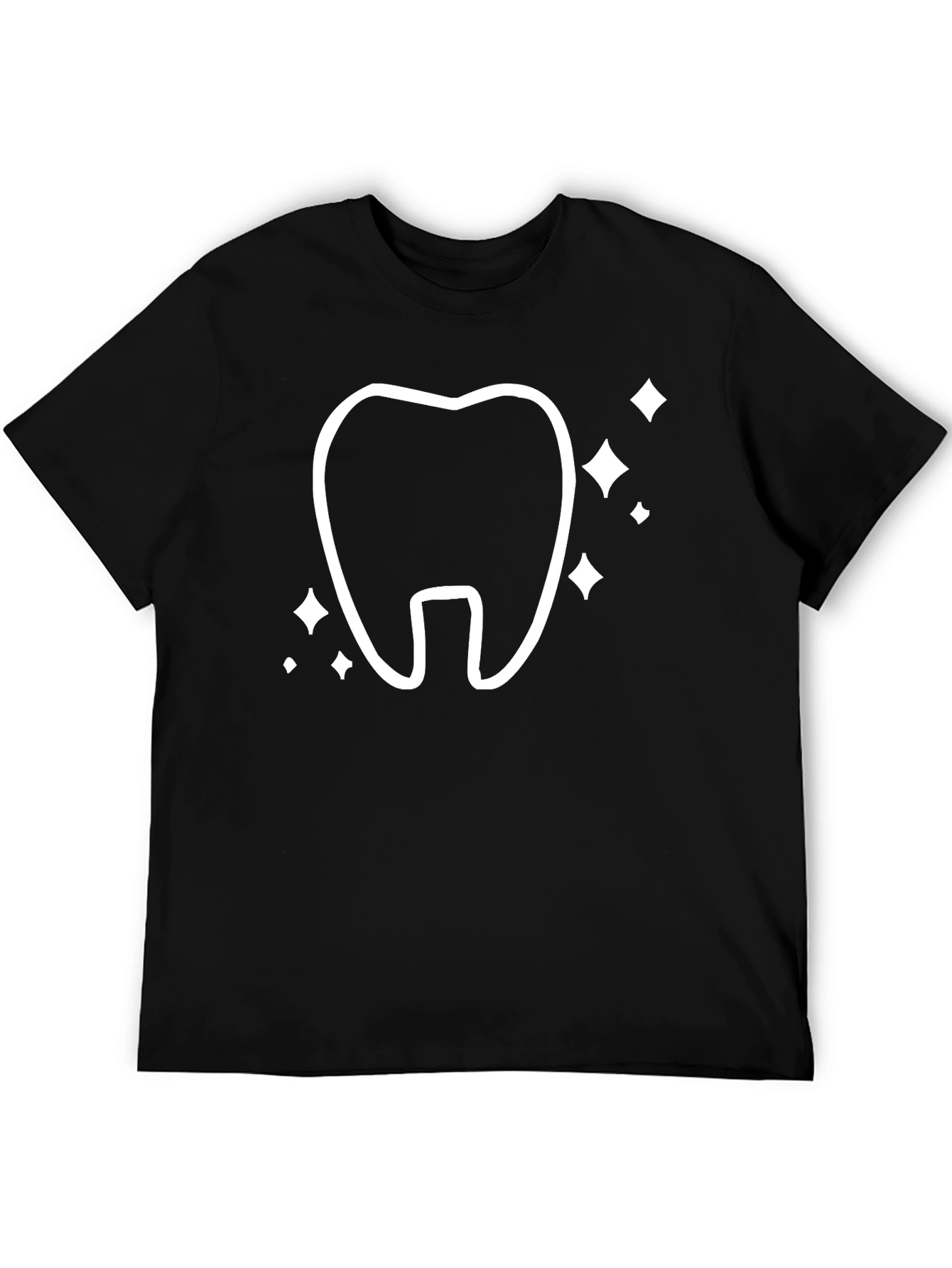 Dental Sparkle Tee - Black Cotton Comfort