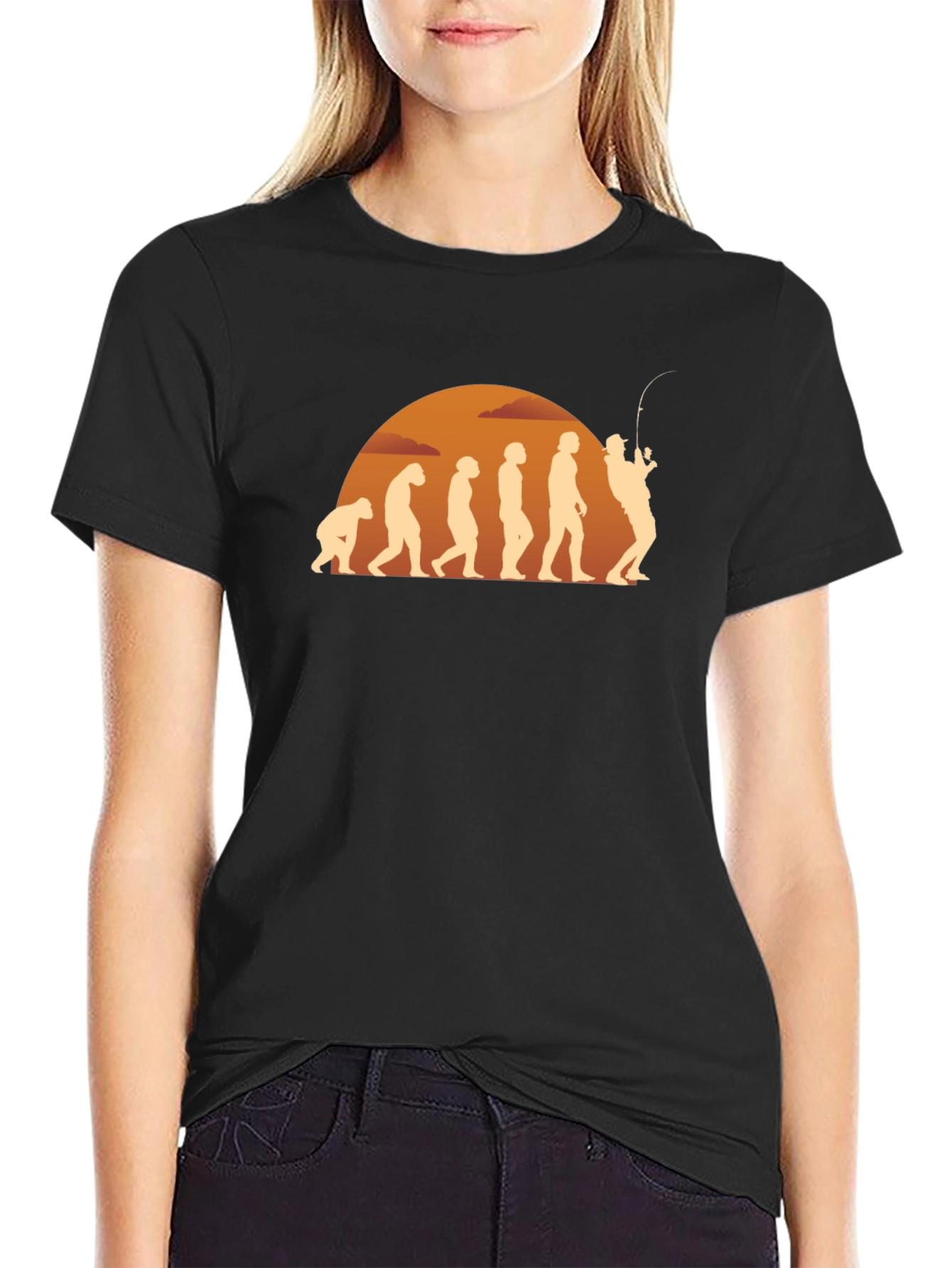 Evolution of Fishing T-Shirt - Angler Gift