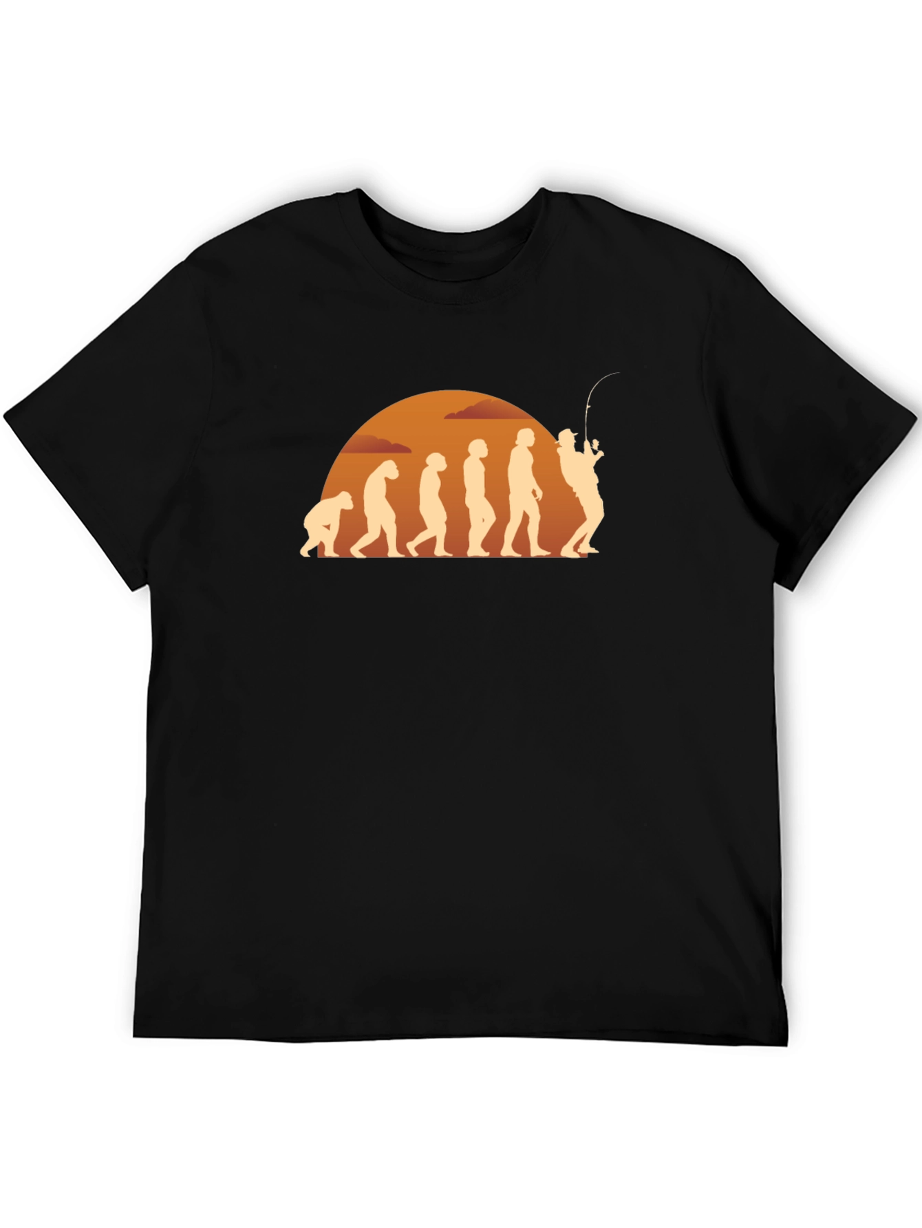 Evolution of Fishing T-Shirt - Angler Gift