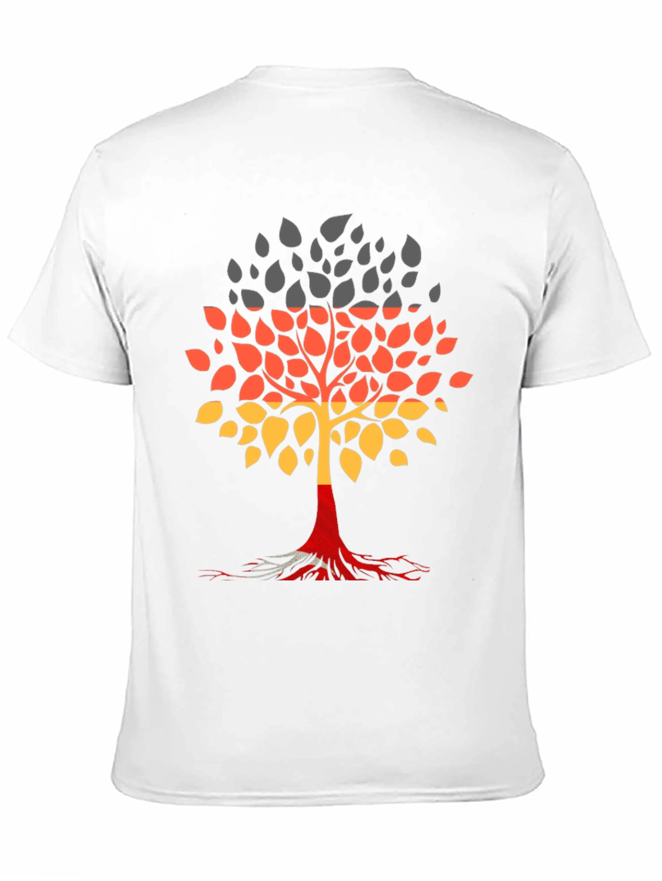 Germany Flag Tree Graphic Tee - Black