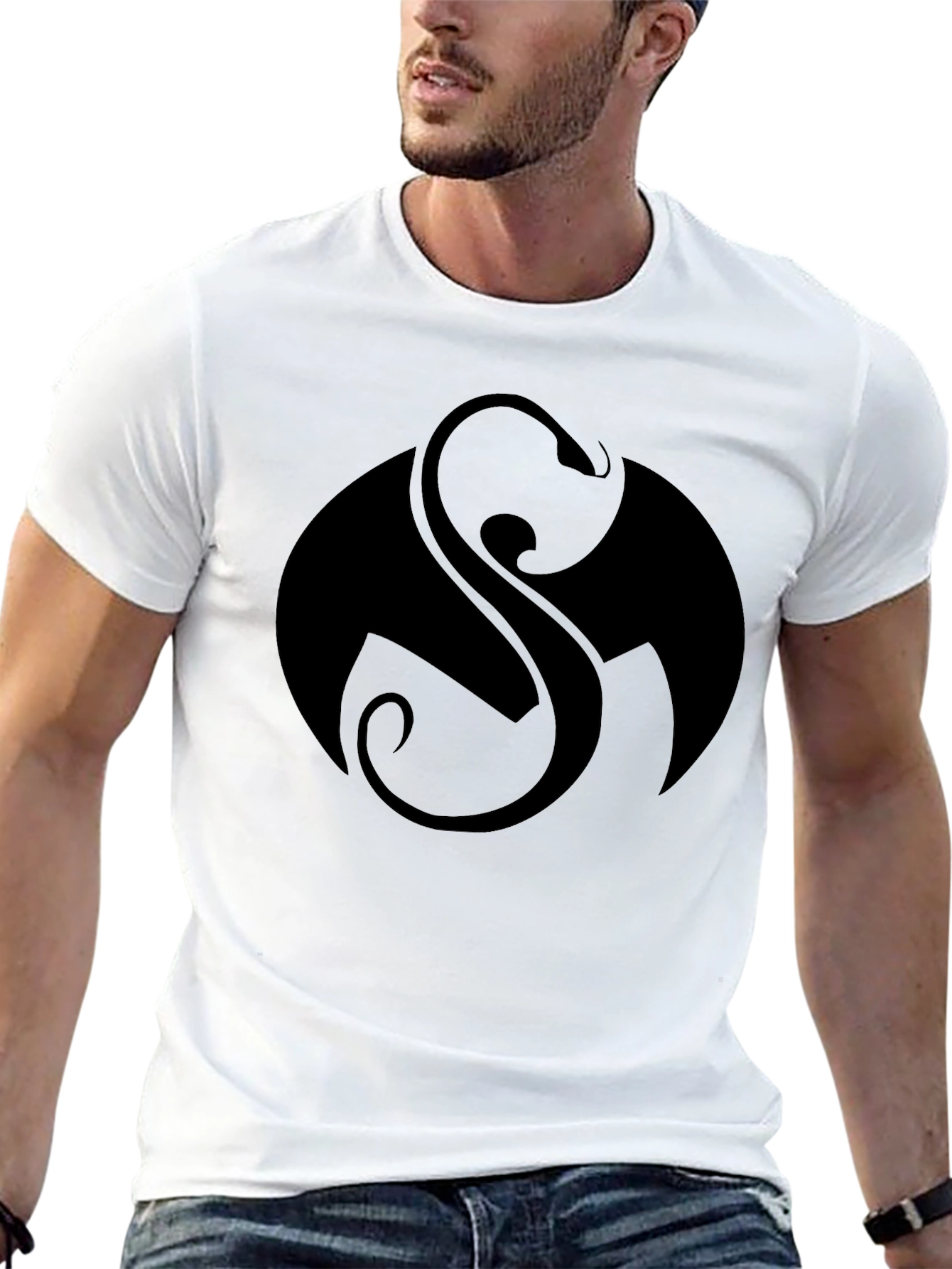 Black Strange Music Logo Graphic T-Shirt