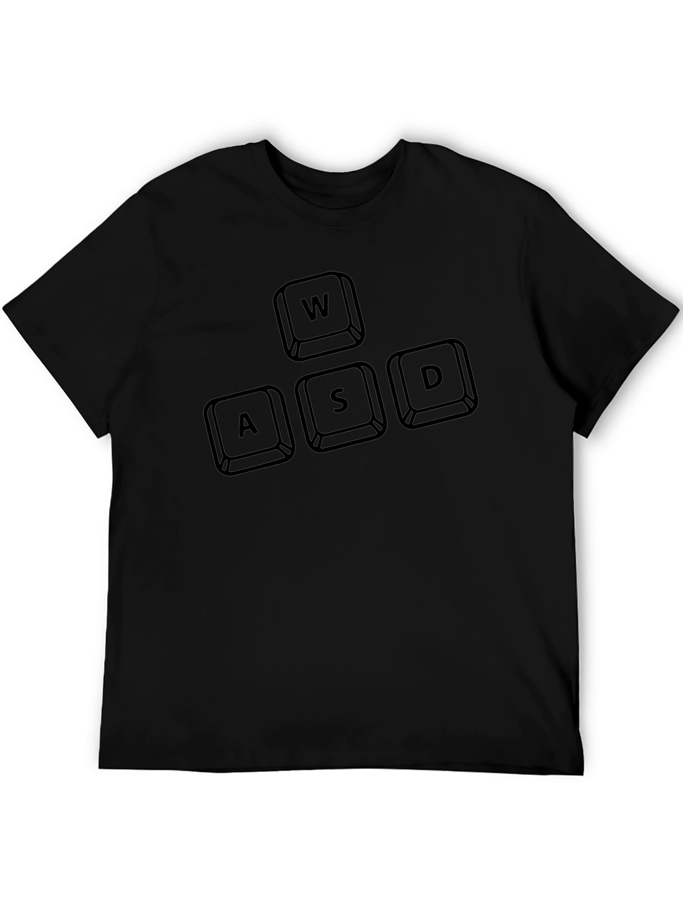WASD Gaming Keys Black T-Shirt - Gamer Apparel