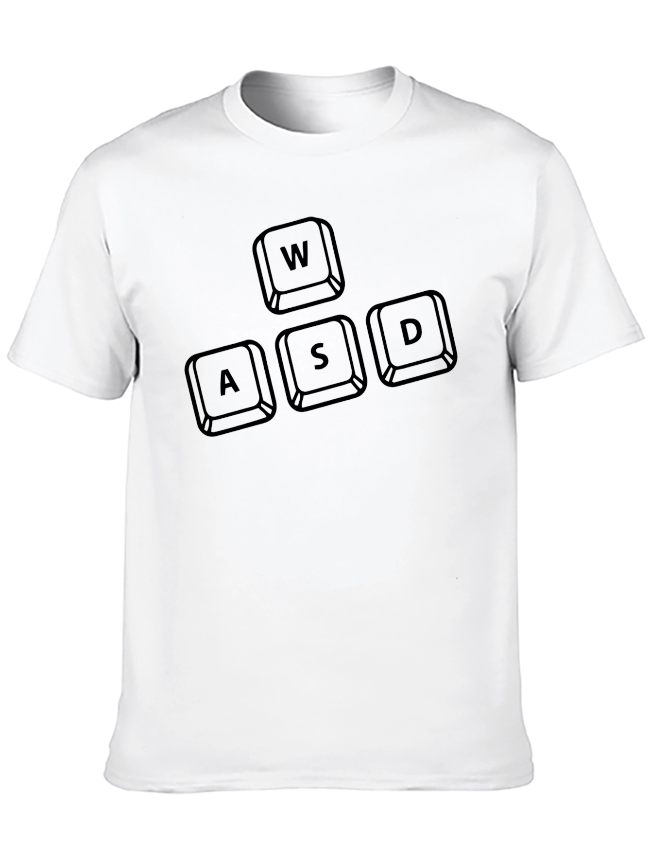 WASD Gaming Keys Black T-Shirt - Gamer Apparel