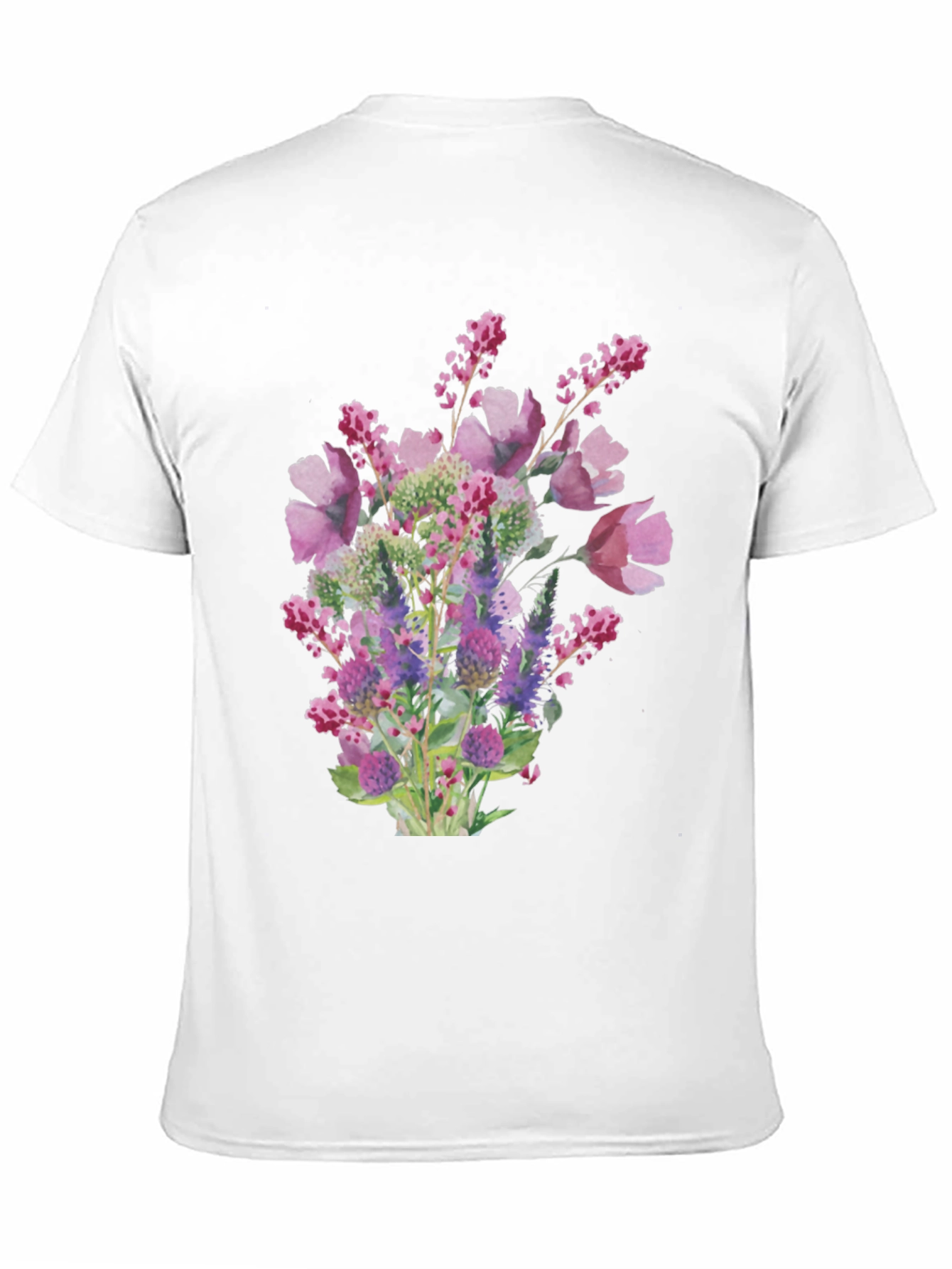 Floral Bouquet Black T-Shirt
