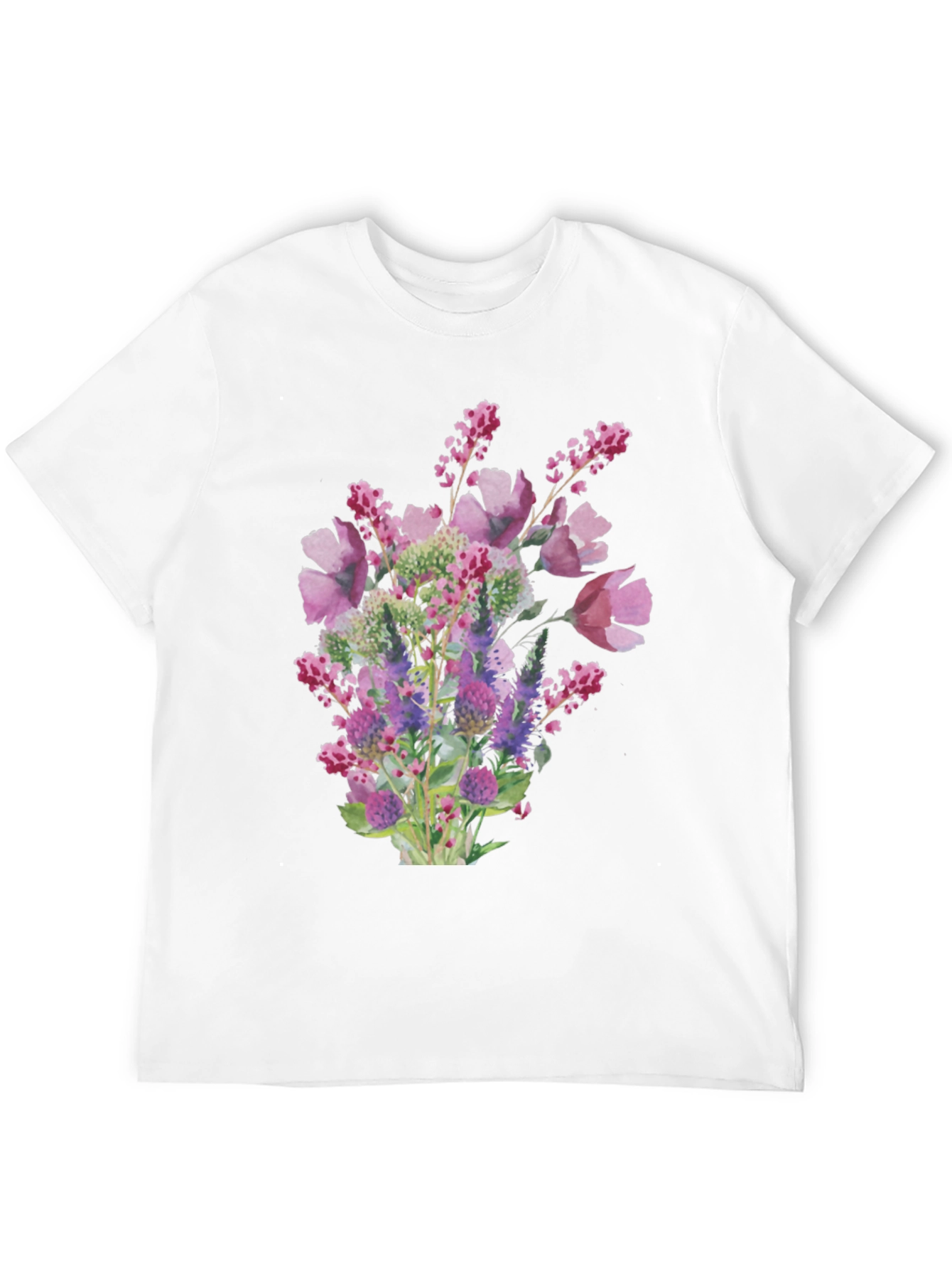 Floral Bouquet Black T-Shirt