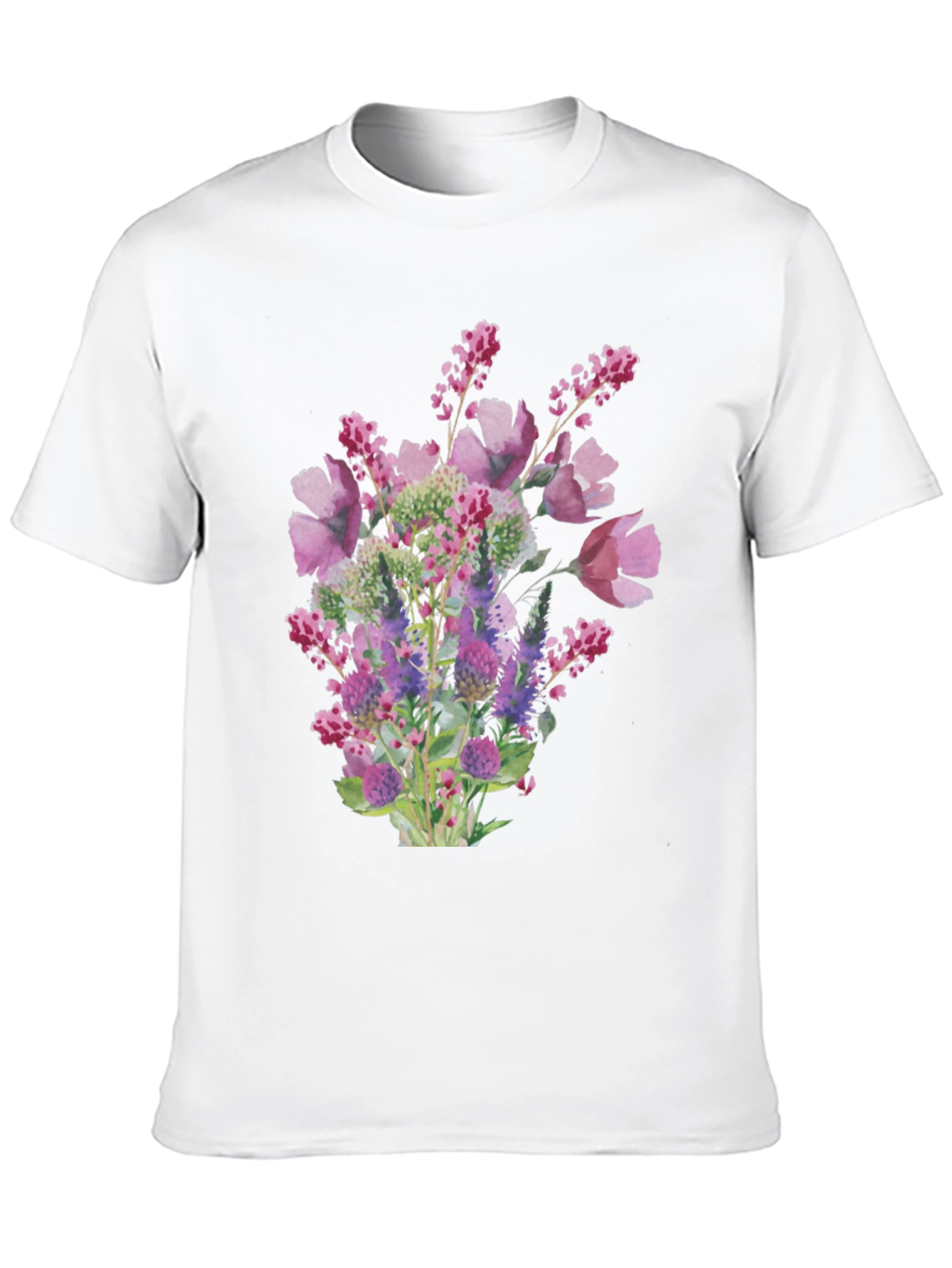 Floral Bouquet Black T-Shirt